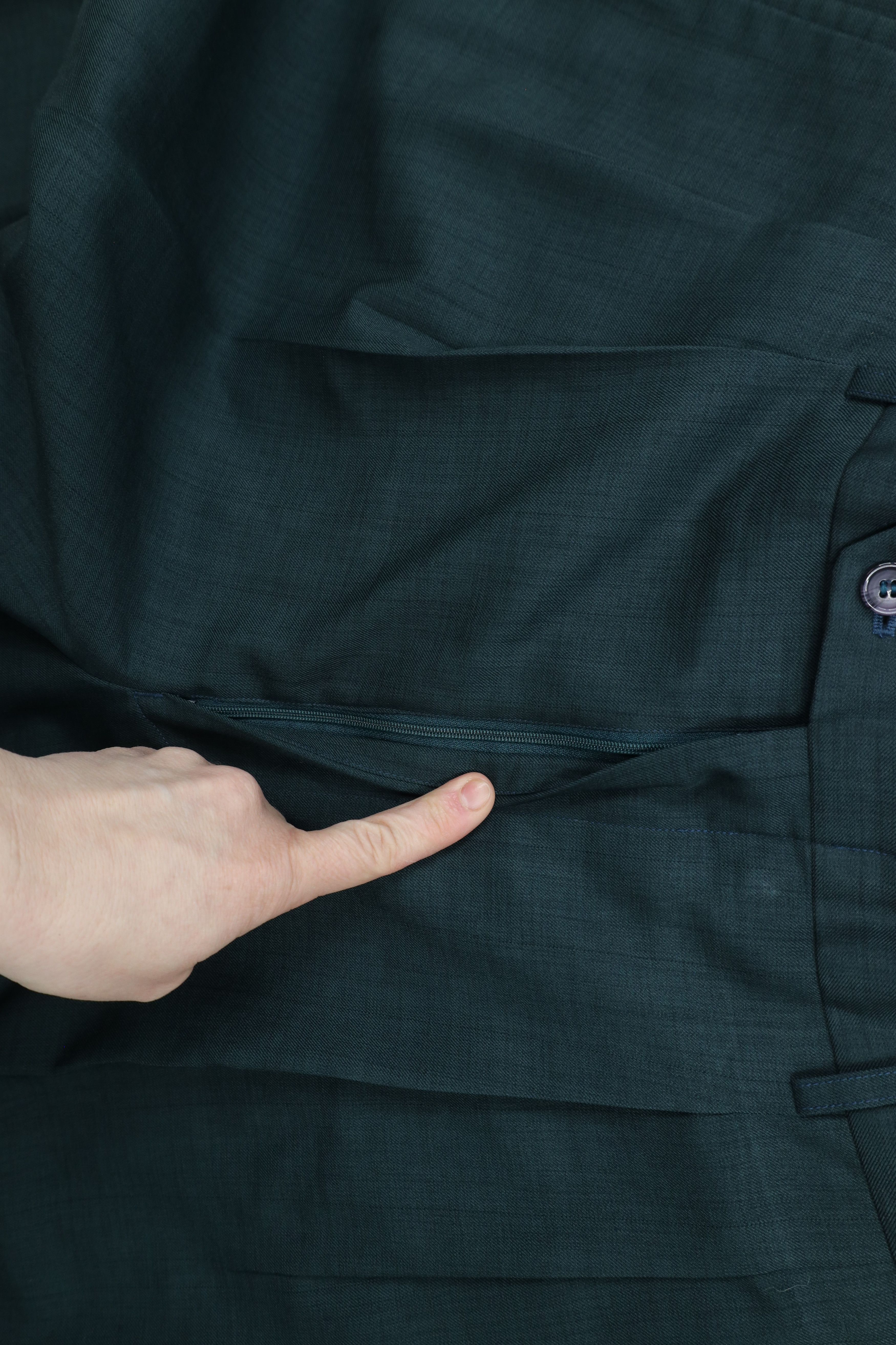 Vintage Vintage 90s Streetwear Wide Leg Chino Pants Heather Green Size US 34 / EU 50 - 7 Thumbnail