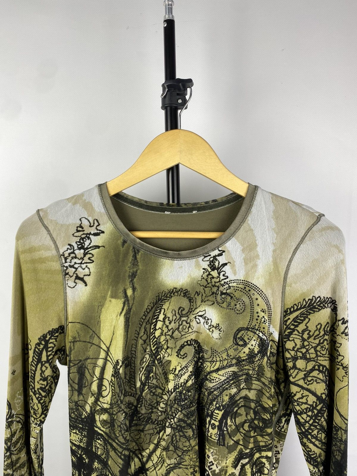 Designer × Japanese Brand × Vintage Save The Queen Jean Paul Gaultier Style Roses Mesh Blouses Size S / US 4 / IT 40 - 2 Thumbnail