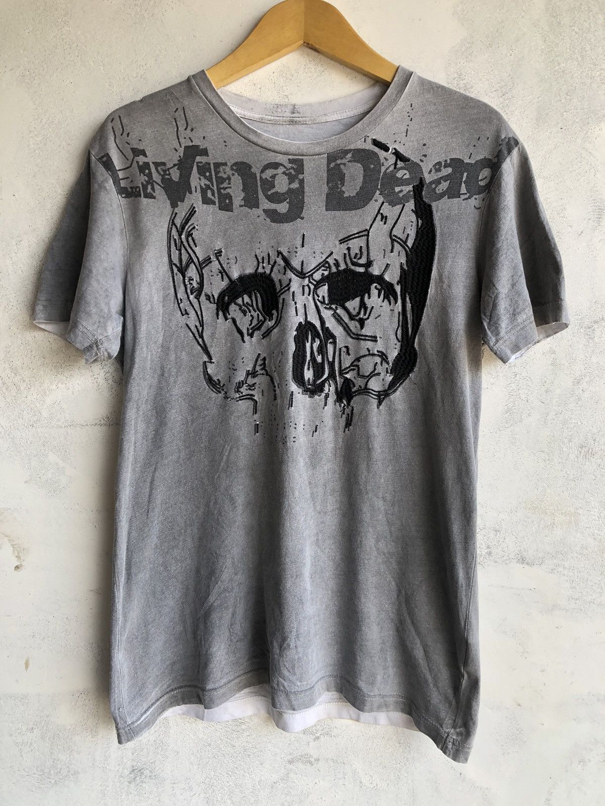 KMRii Japanese Gothic Poem Skull Rock Punk Style Size US S / EU 44-46 / 1 - 1 Thumbnail