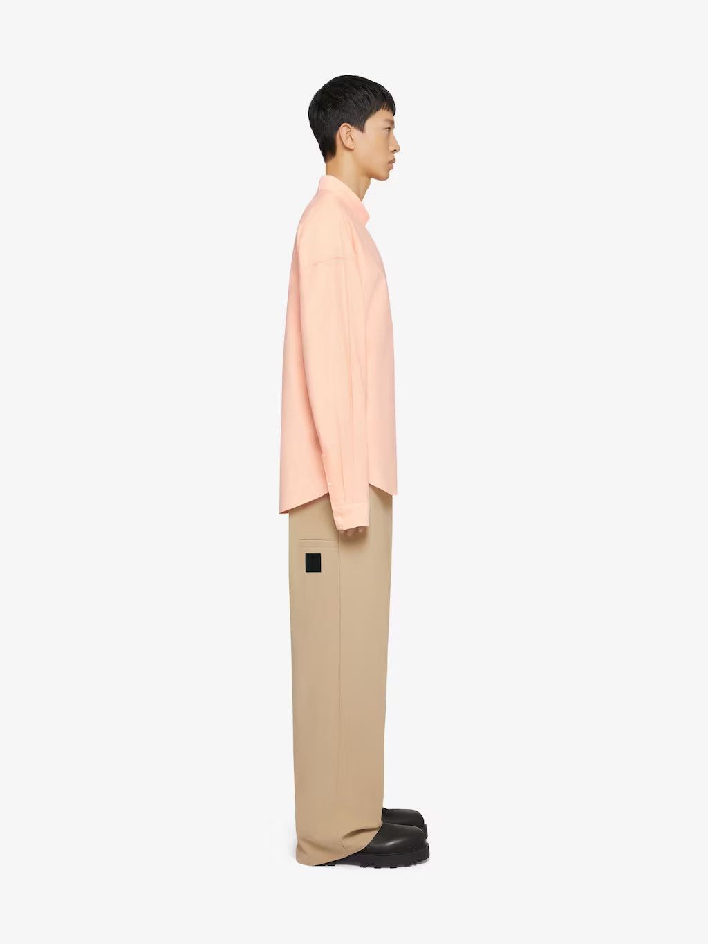 Givenchy o1srvl11e0125 Shirt In Cotton With Pocket in Powder Size US M / EU 48-50 / 2 - 3 Thumbnail