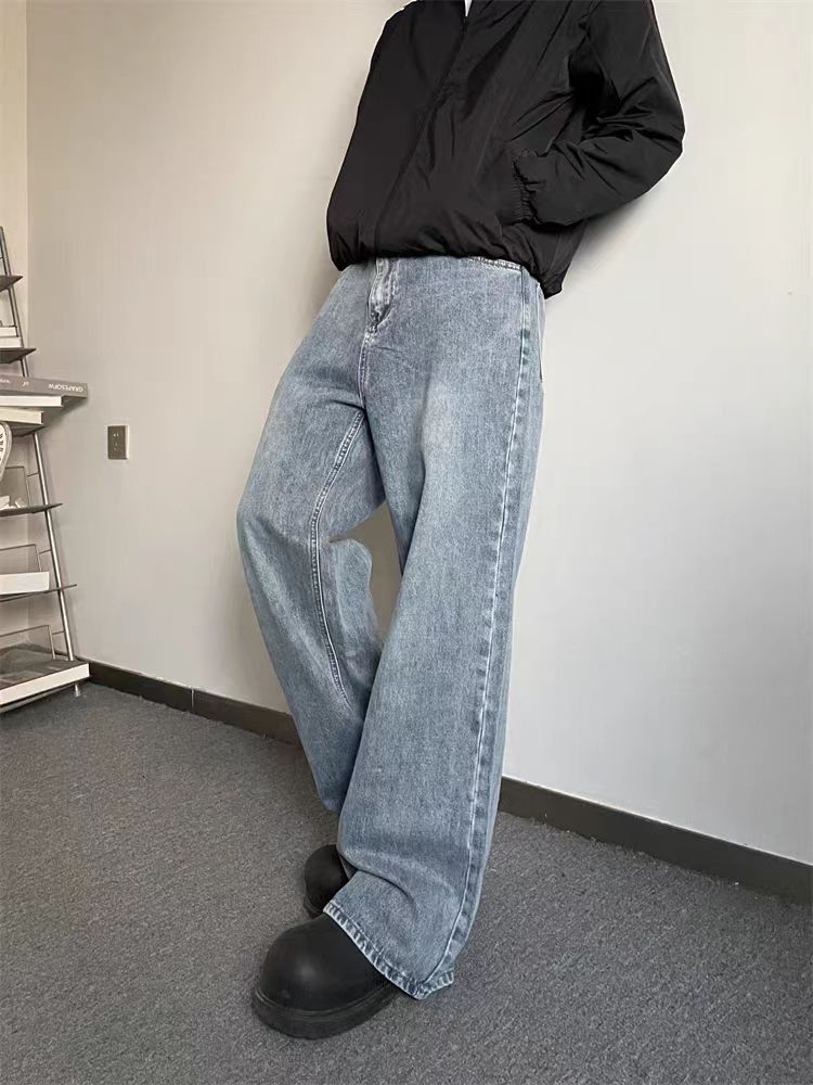 Japanese Brand × Jean Vintage wide leg loose fit straight leg jeans Size US 34 / EU 50 - 4 Thumbnail