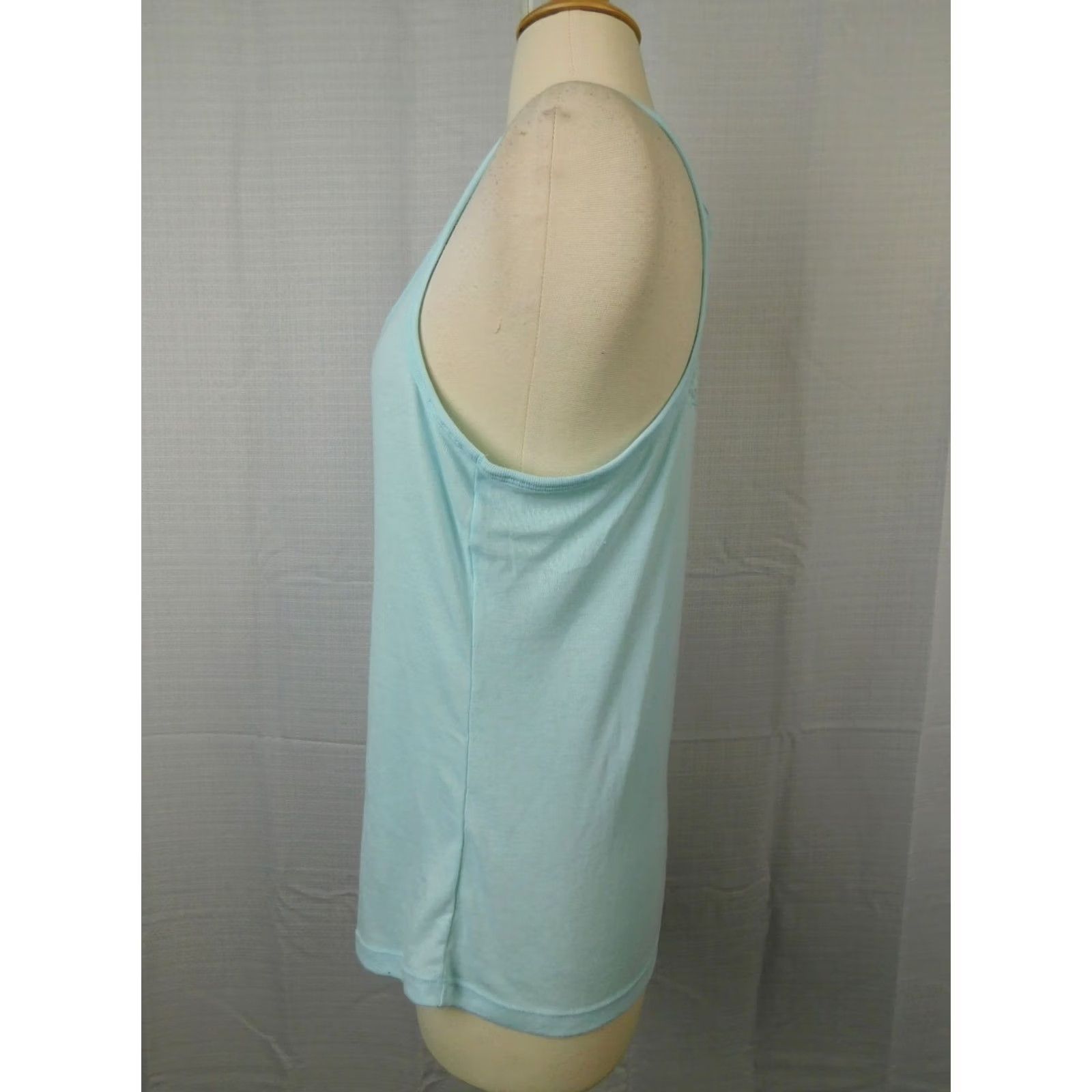 Vintage Linea Donatella Lace-Back Studded Bridal Bachelorette Tank Top Blue Large Shirt Womens Size L / US 10 / IT 46 - 3 Thumbnail