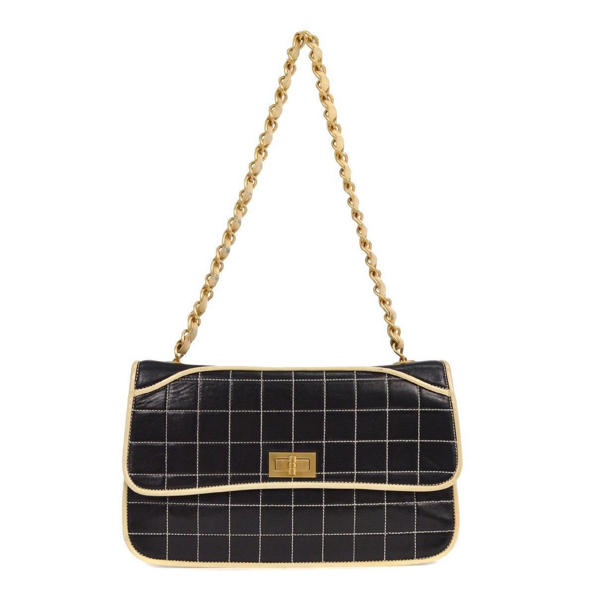Chanel Chanel Chocolate Bar Mademoiselle Flap Bag Quilted Leather Size ONE SIZE - 1 Thumbnail
