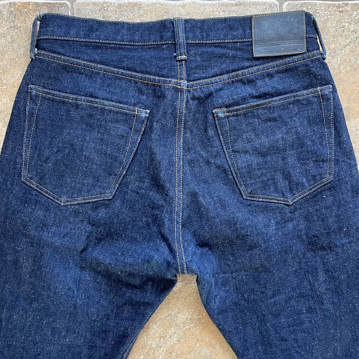 Samurai Jeans Samurai Jeans S211AX 18oz Ai Benkei, Relaxed Tapered, 35x32 Size US 35 - 5 Thumbnail
