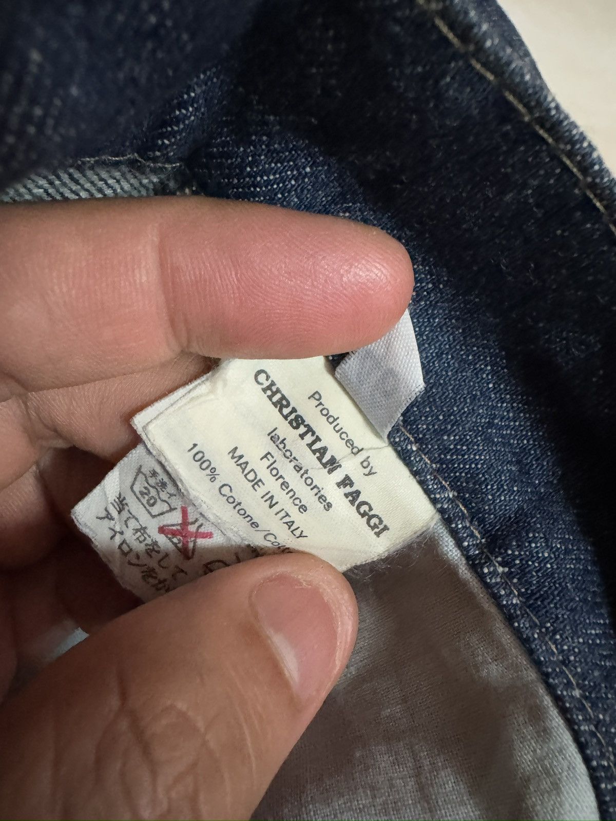 Vintage Vintage Christian Faggi Paint Splatter Denim Jeans Size US 30 / EU 46 - 14 Thumbnail