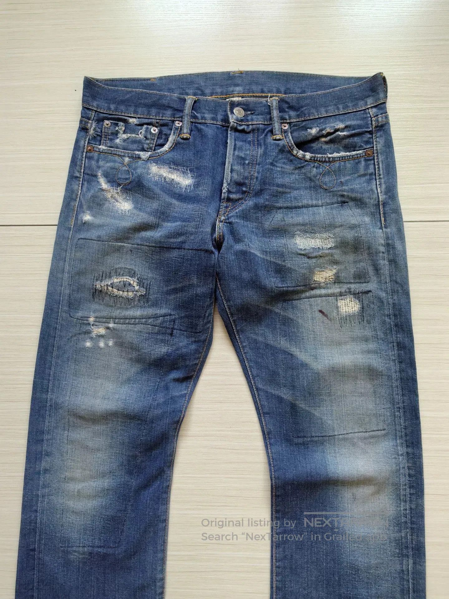 RRL Ralph Lauren RRL Slim Boot Cut Denim Jeans. Size US 30 / EU 46 - 5 Thumbnail