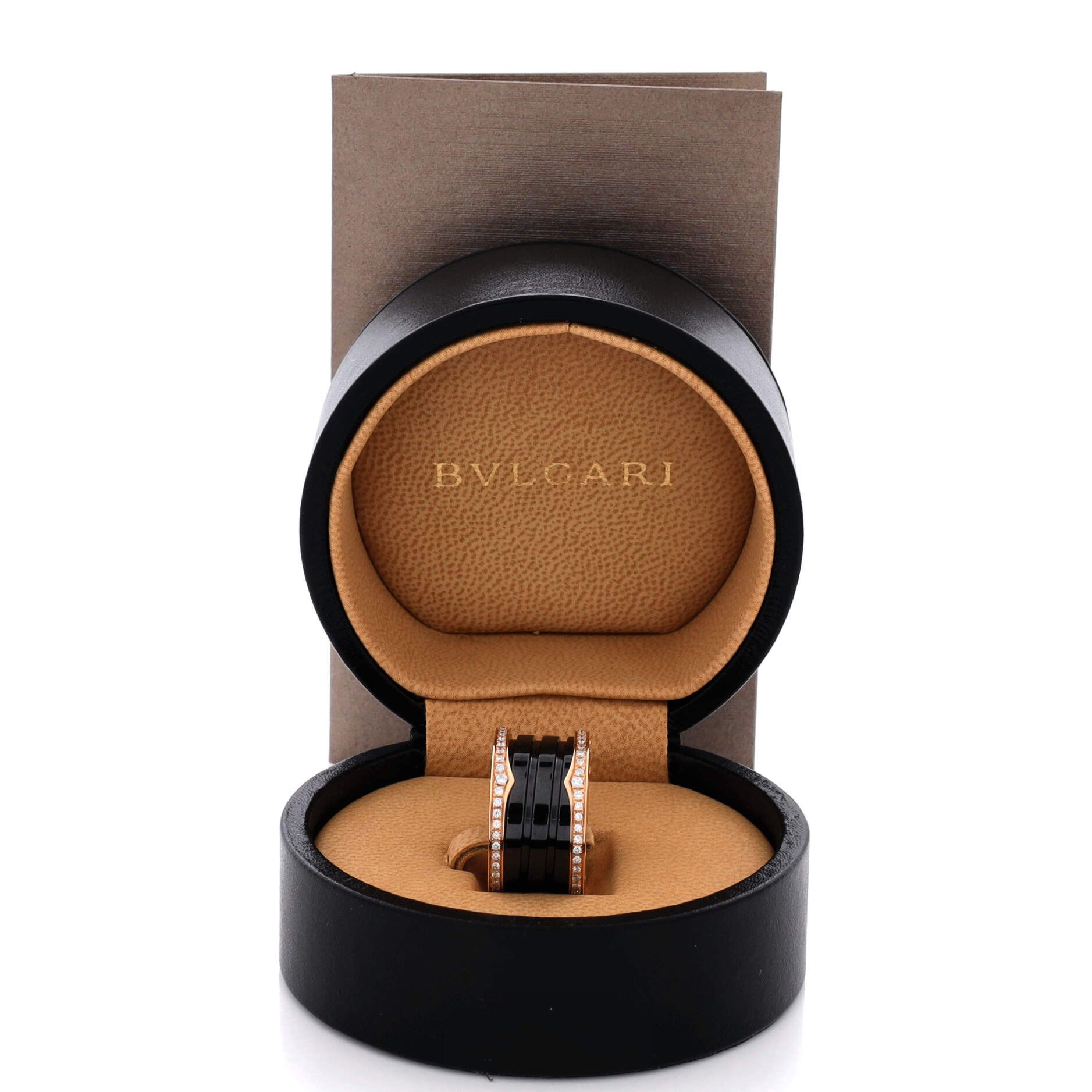 Bvlgari B.Zero1 Three Band Ring 18K Rose Gold and Ceramic wi Size ONE SIZE - 1 Thumbnail