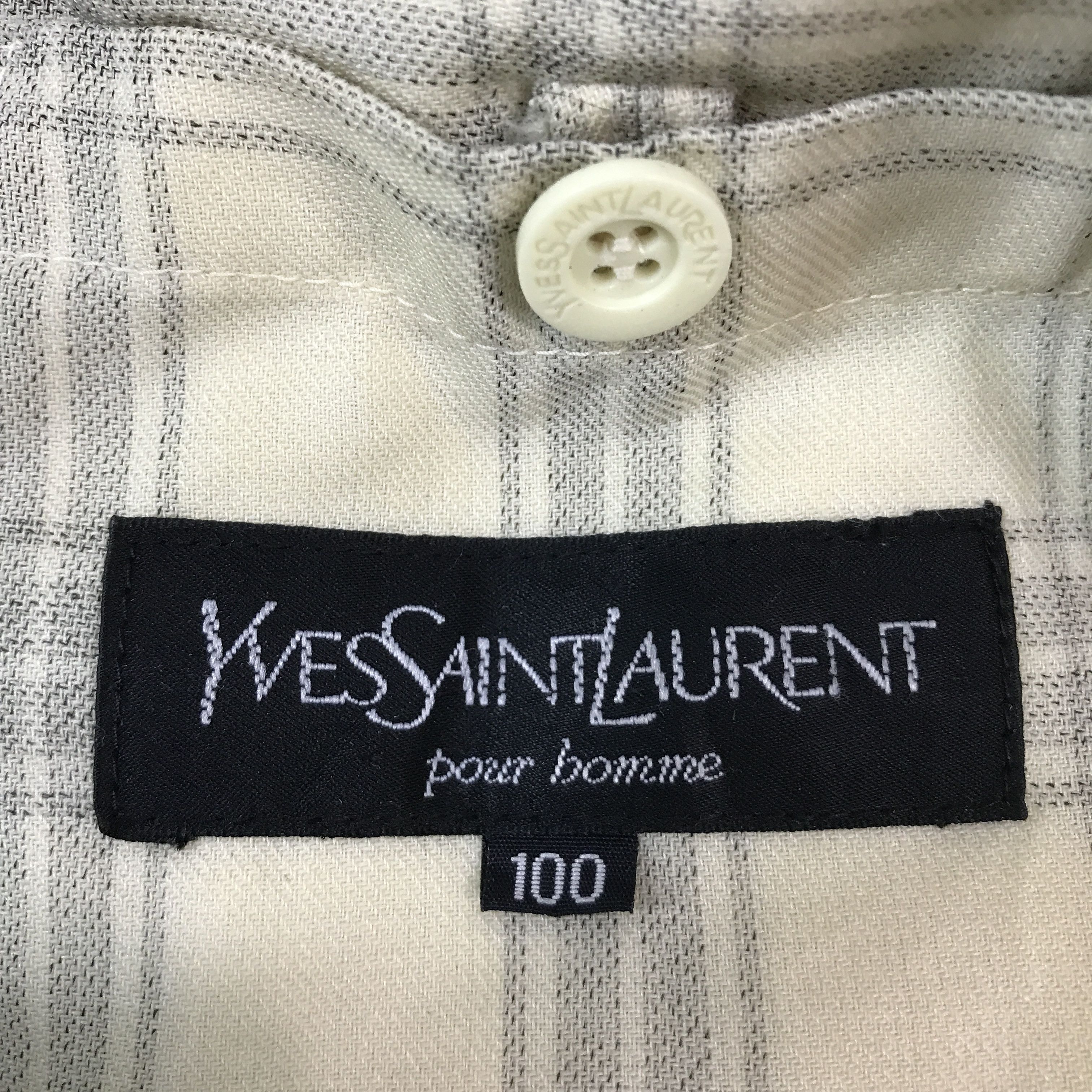 Vintage × Yves Saint Laurent VINTAGE YVESSAINTLAUREN FLANNEL ZIPPER JACKET Size US L / EU 52-54 / 3 - 11 Thumbnail