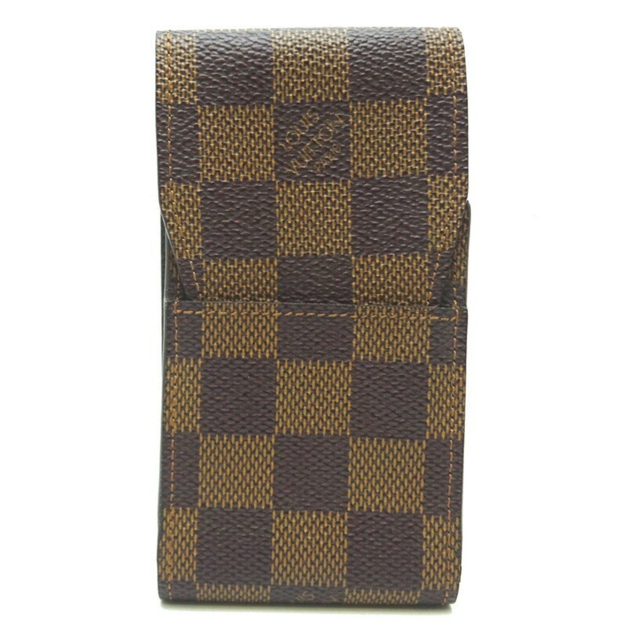 image of Louis Vuitton Cigarette Case Women's/men's Accessories N63024 Damier Ebene (Brown)