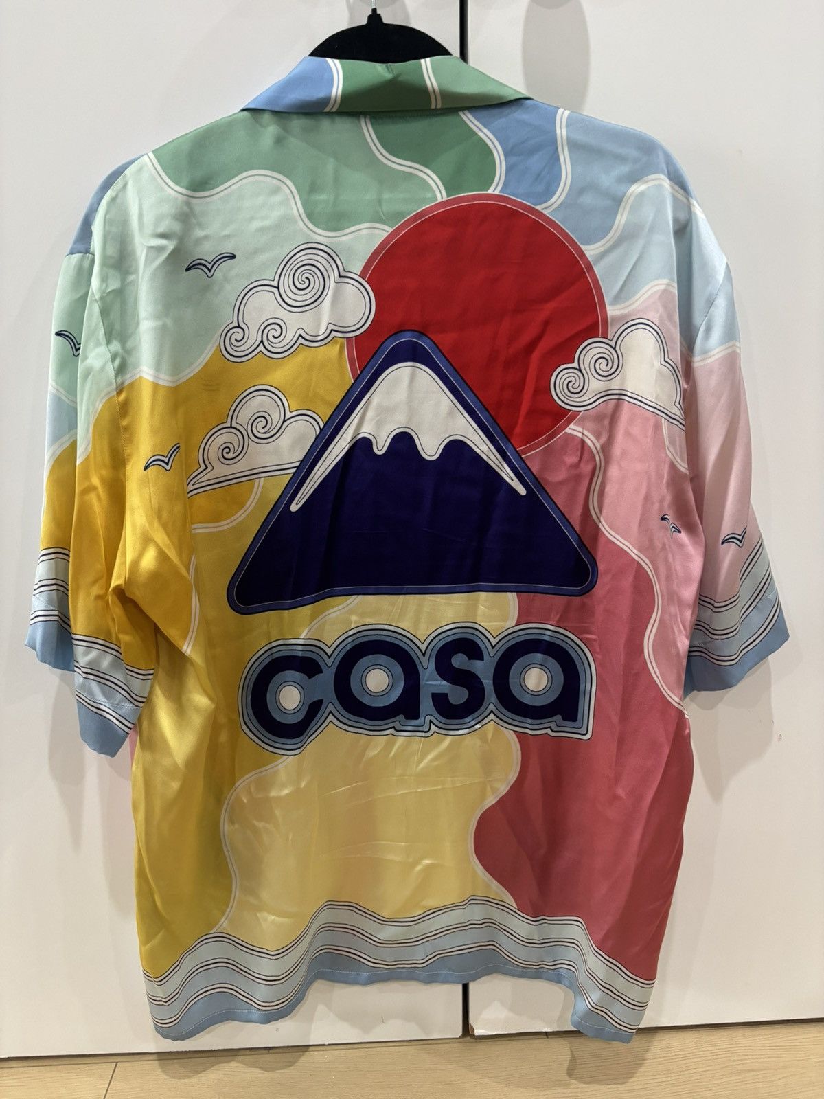 Casablanca Casablanca Cuban Collar Short Sleeve Silk Shirt Size US M / EU 48-50 / 2 - 5 Thumbnail