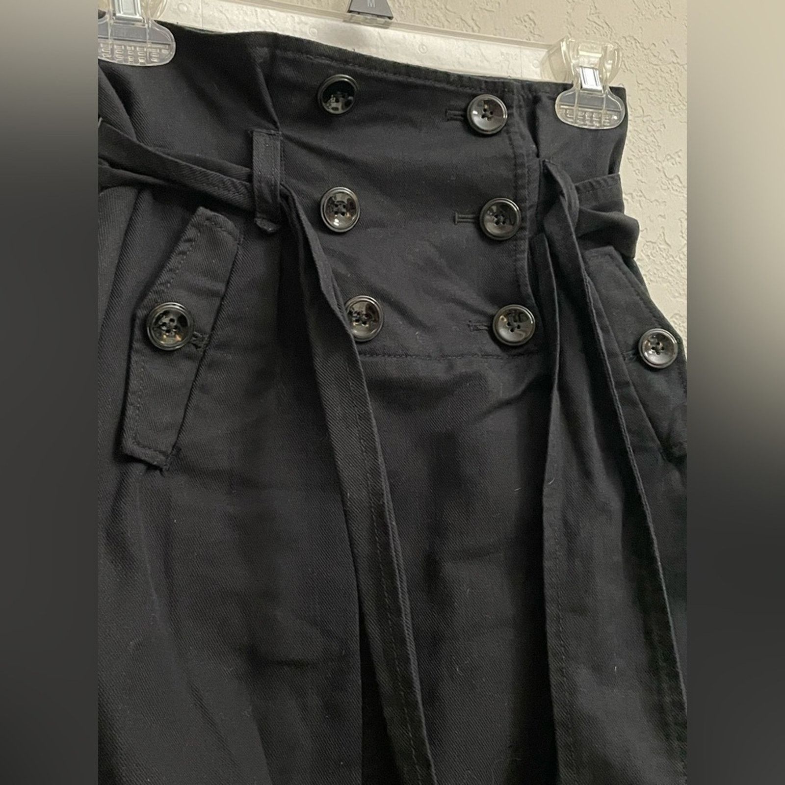 Armani Exchange Armani Exchange Black Cotton Skirt Belt Size 0 Size 25" / US 0 / IT 36 - 4 Thumbnail