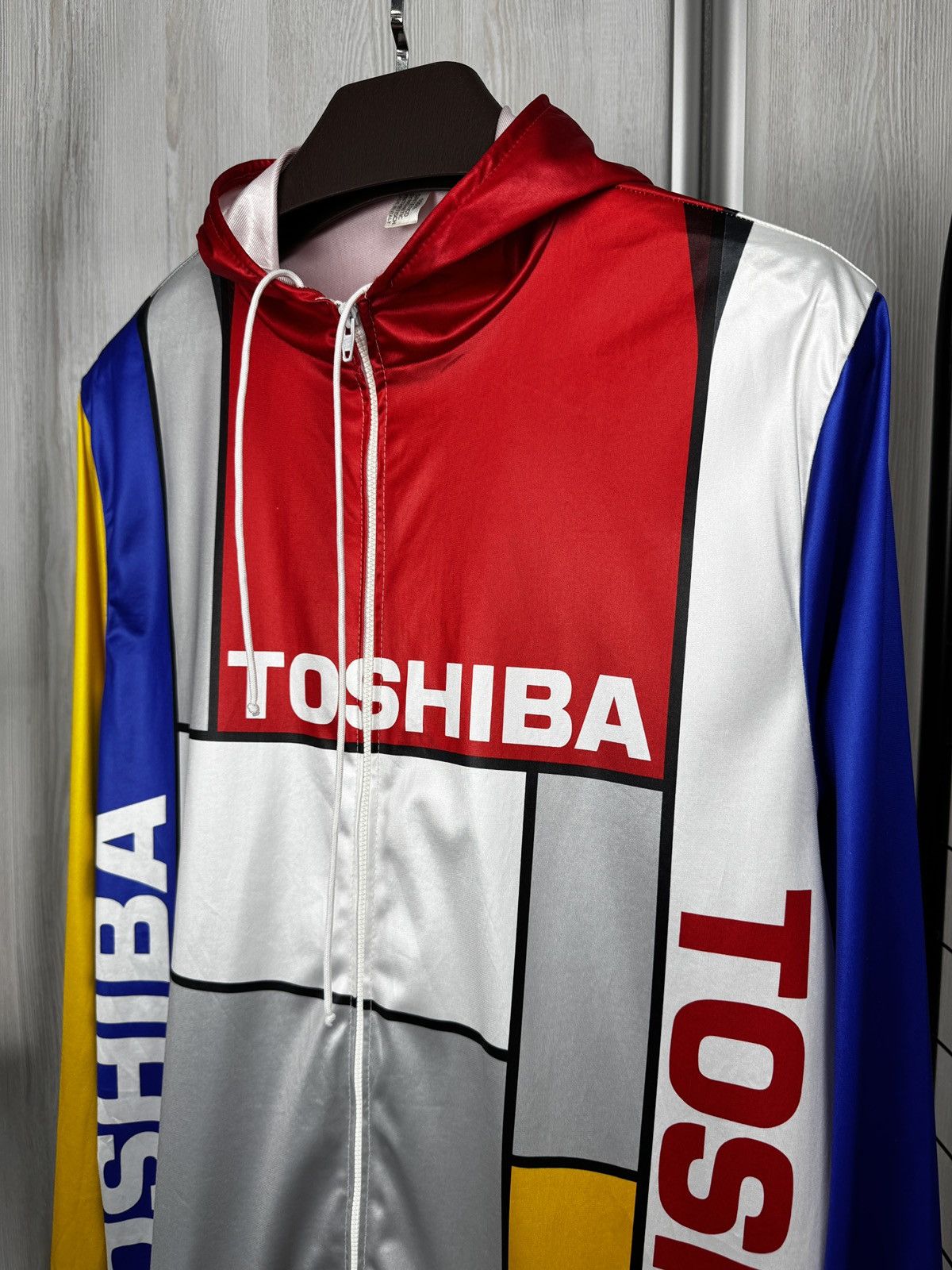 Vintage Vintage 70s 80s Toshiba Mens warm cycling hoded jacket 5 Size US XL / EU 56 / 4 - 4 Thumbnail