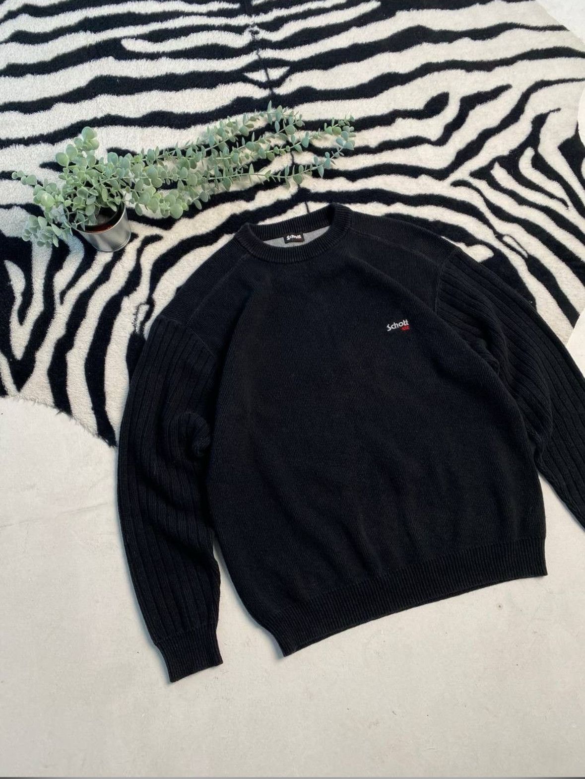 Schott × Vintage Vintage sweatshirt shcott knite travis scott boxy fit Size US XL / EU 56 / 4 - 2 Thumbnail