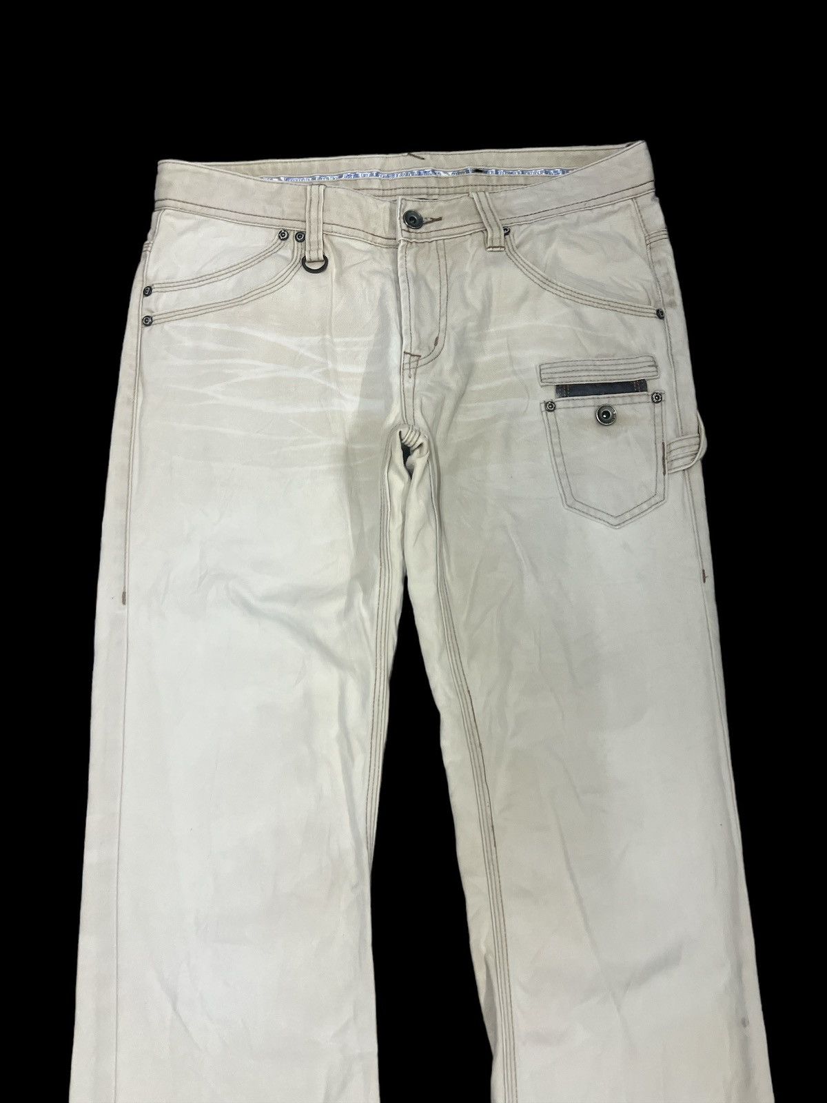 Japanese Brand × Vintage FLARED🔥NICOLE CLUB DISTRESSED DENIM PANT Size US 30 / EU 46 - 3 Thumbnail