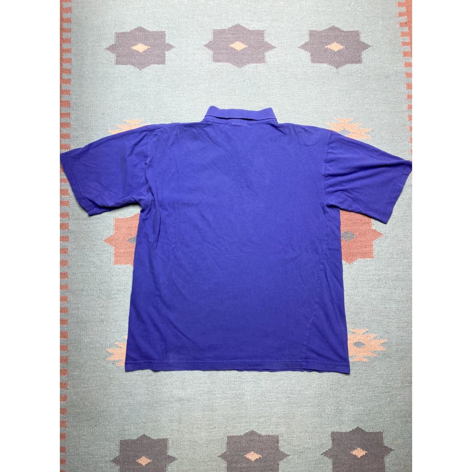 Nike VINTAGE Nike Polo Shirt 90s Purple Swoosh Men L Shirt Size US L / EU 52-54 / 3 - 6 Thumbnail