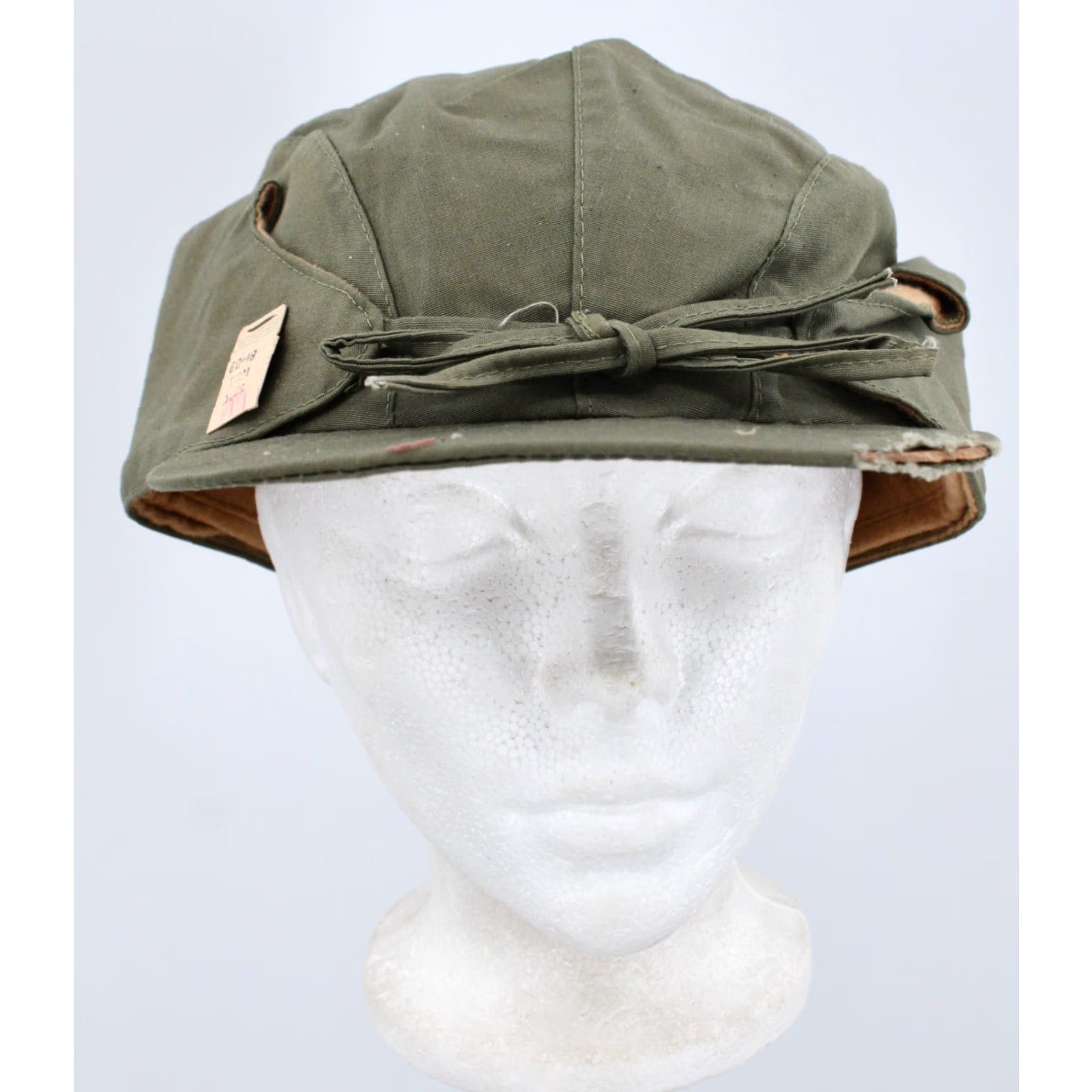 Vintage VINTAGE Men's VTG NOS 1930s Olive Green Hunter Outdoor Cap Sz 7 1/4 Hat 30s Cap Mens Green 30s Size ONE SIZE - 2 Thumbnail
