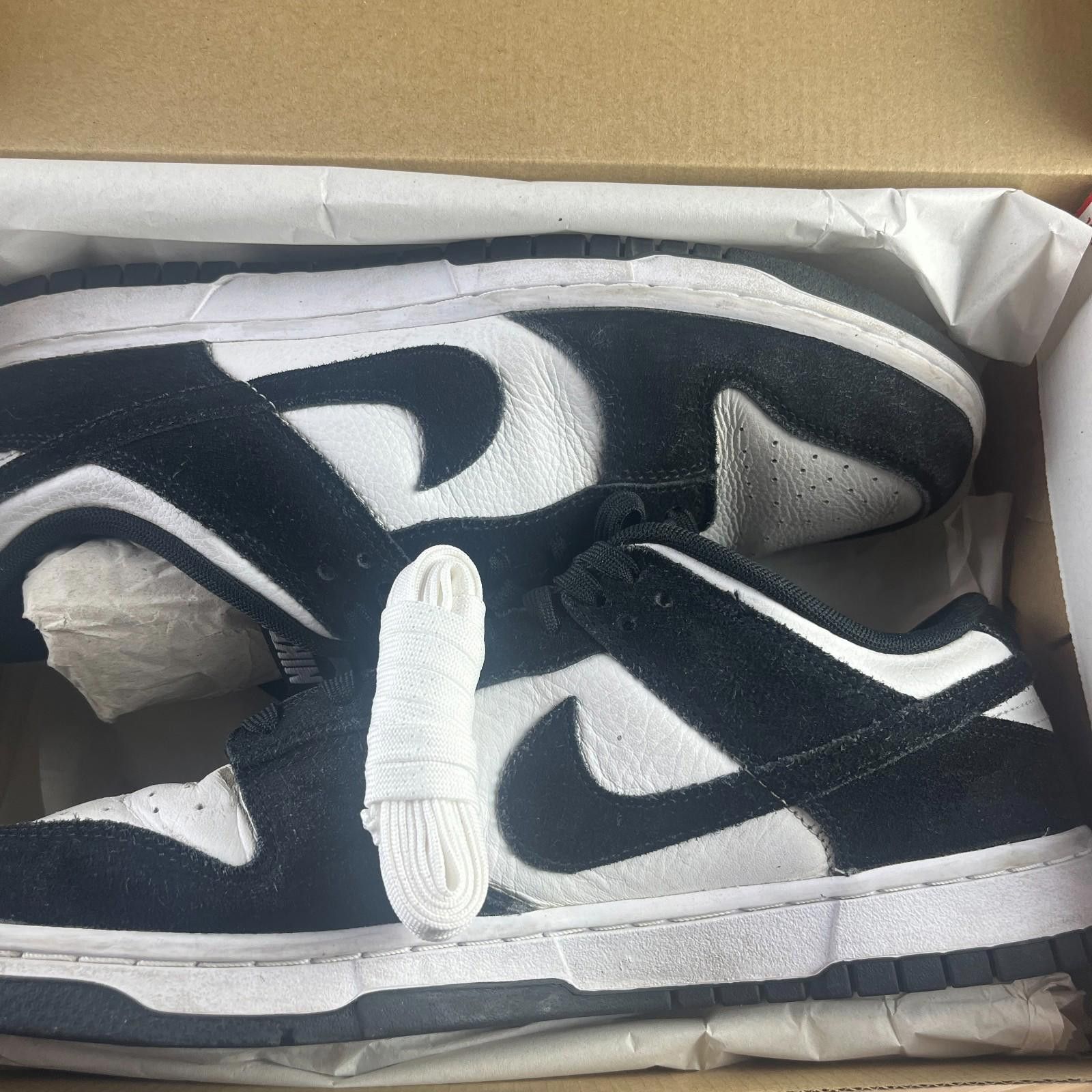 Nike Nike Panda Black White Dunk Low Retro SE 11.5 Size US 11.5 / EU 44-45 - 10 Thumbnail