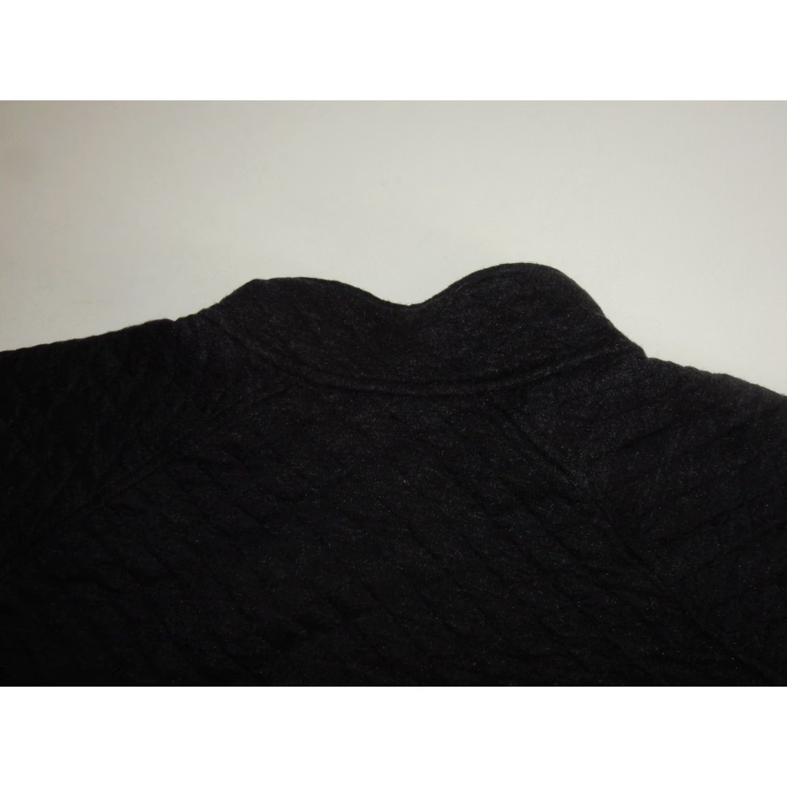 Eddie Bauer Eddie Bauer Men's Quilted Sweater Adult XL Black Cotton Blend Pullover Size US XL / EU 56 / 4 - 3 Thumbnail