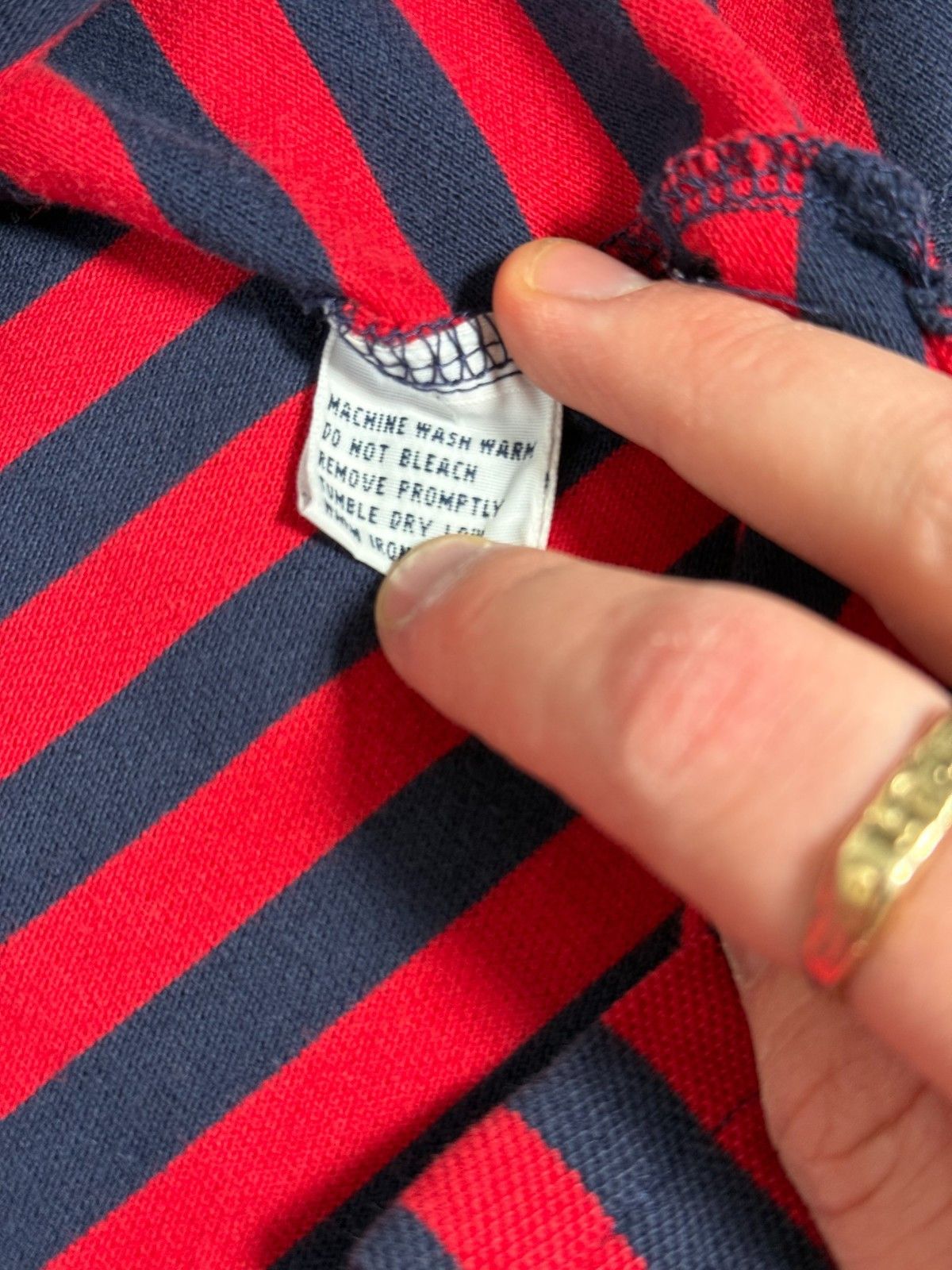 Polo Ralph Lauren Vintage Polo Ralph Lauren Red Blue Stripped Polo Shirt Size US XXL / EU 58 / 5 - 6 Thumbnail
