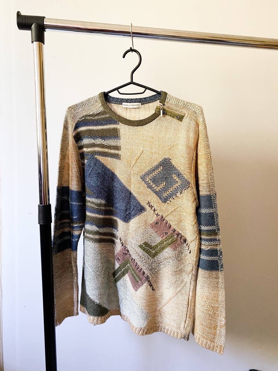 Japanese Brand × Seditionaries Vintage Multicolour Knit Unisex Sweater (JPG Gaultier Style) Size US M / EU 48-50 / 2 - 2 Thumbnail