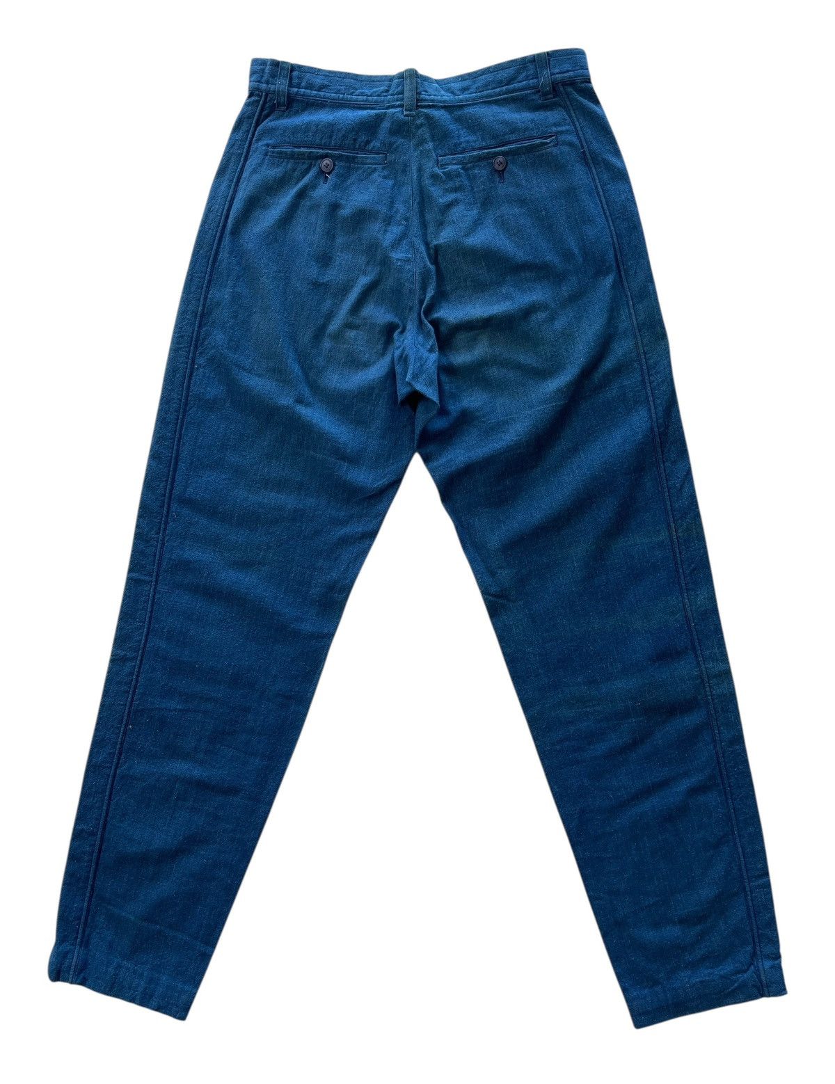 Issey Miyake 80s ISSEY MIYAKE MEN INDIGO TROUSERS PANTS Size US 31 - 4 Thumbnail