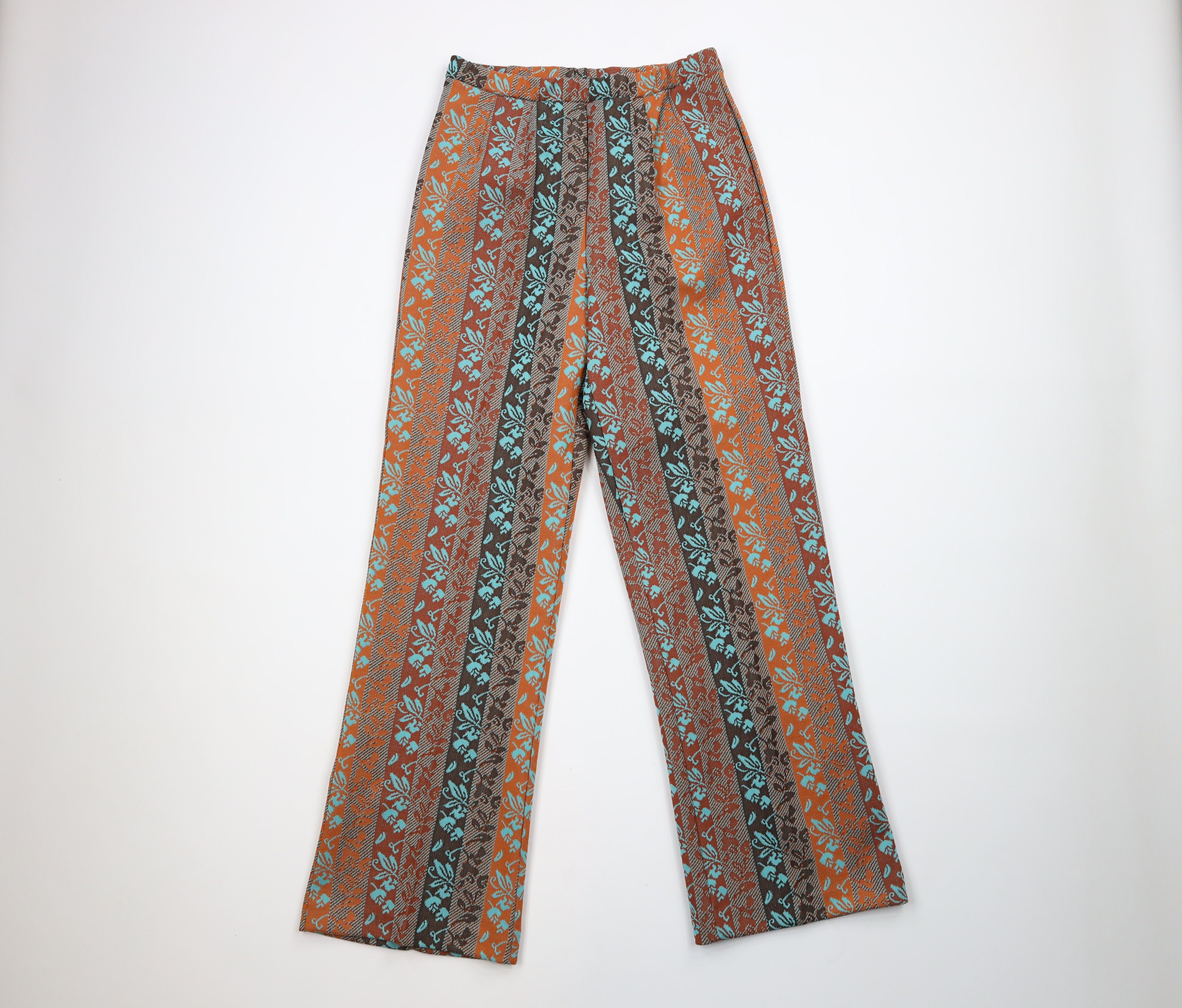 image of Deadstock Vintage 70's Mid Century Modern Bell Bottoms Pants, Women's (Size 36)