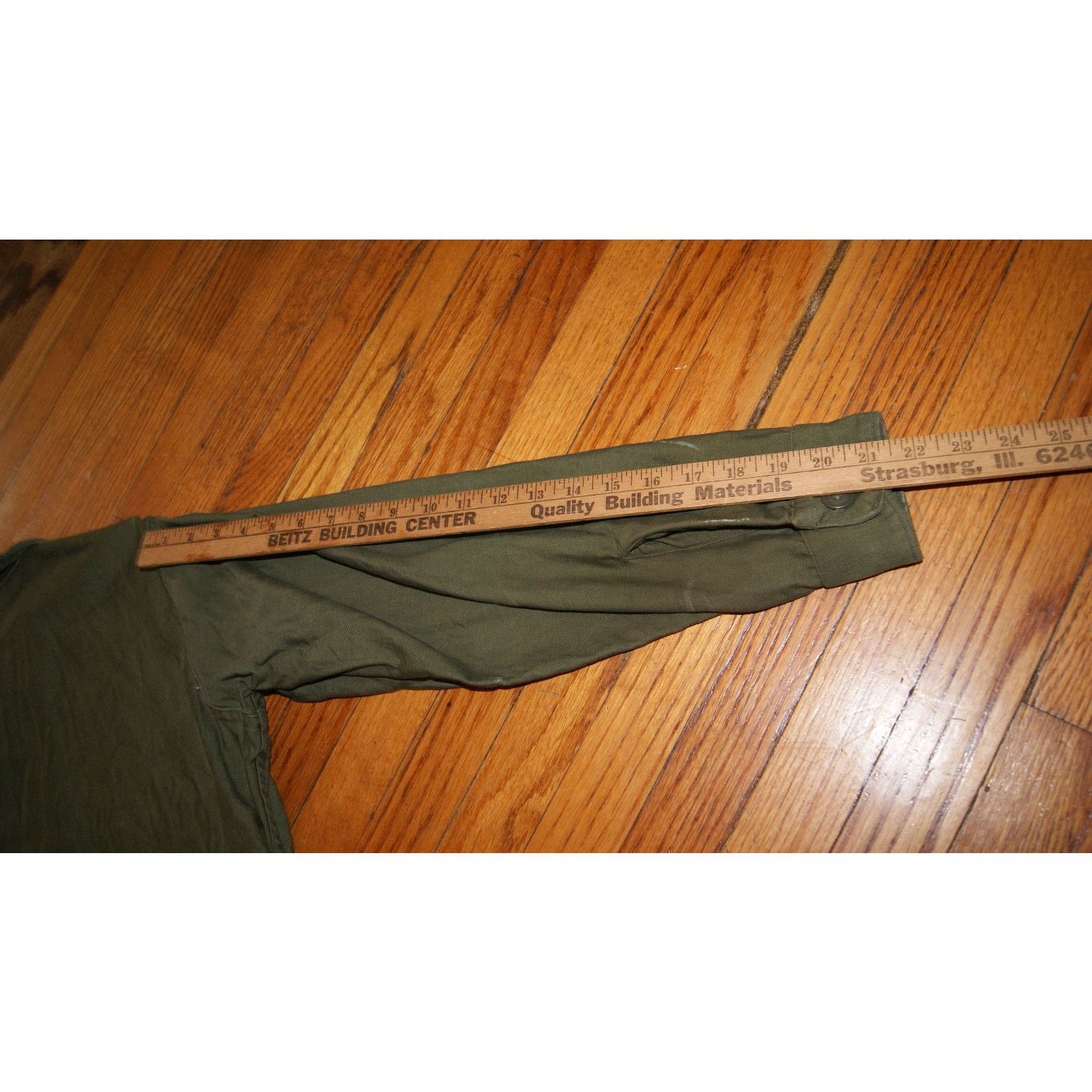Vintage VTG US Army Olive Green Long Sleeve L Shirt DSA-100-609, OG Size US L / EU 52-54 / 3 - 10 Thumbnail