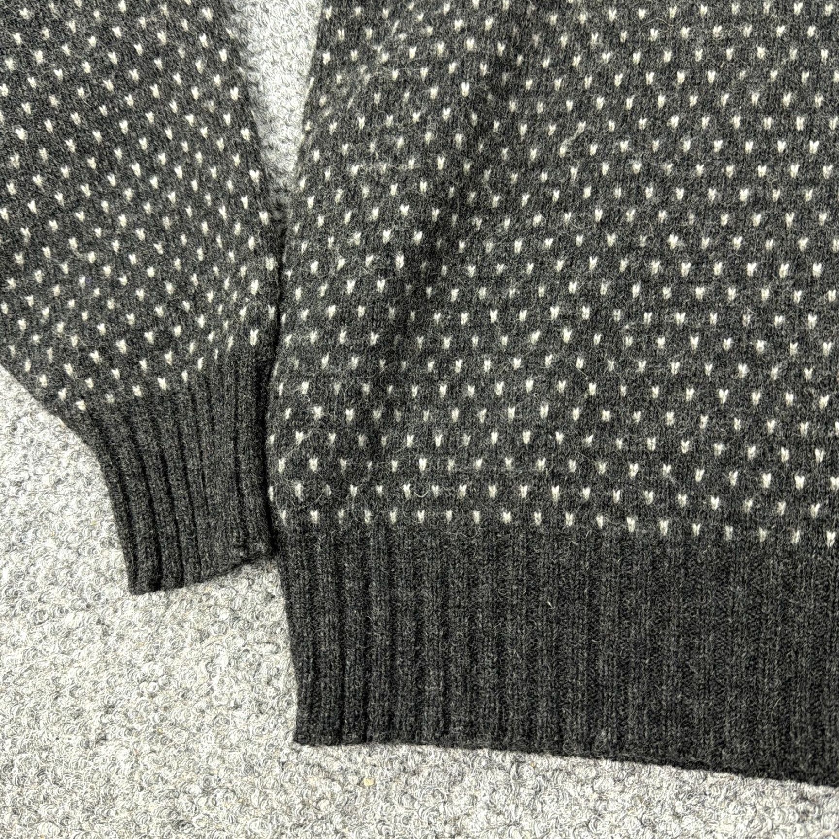 JCPenney VINTAGE The Fox Sweater JCPenney Sweater Mens XL Gray Wool Blend Knit 80s Size US XL / EU 56 / 4 - 3 Thumbnail