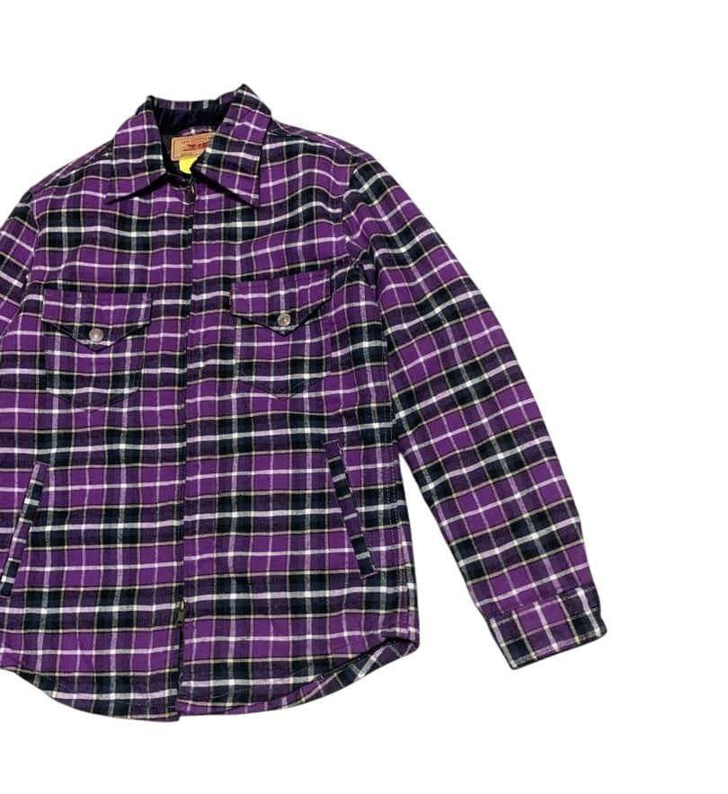 Levi's Vintage Levis Plaid Flannel Shirt Jacket Zipper Ups Size US M / EU 48-50 / 2 - 3 Thumbnail