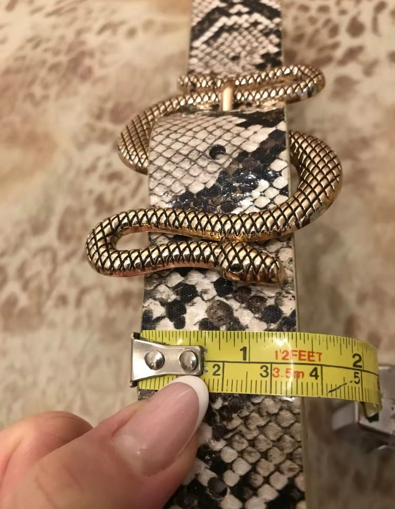 Japanese Brand 120 CM Snake Buckle belt Size ONE SIZE - 6 Thumbnail