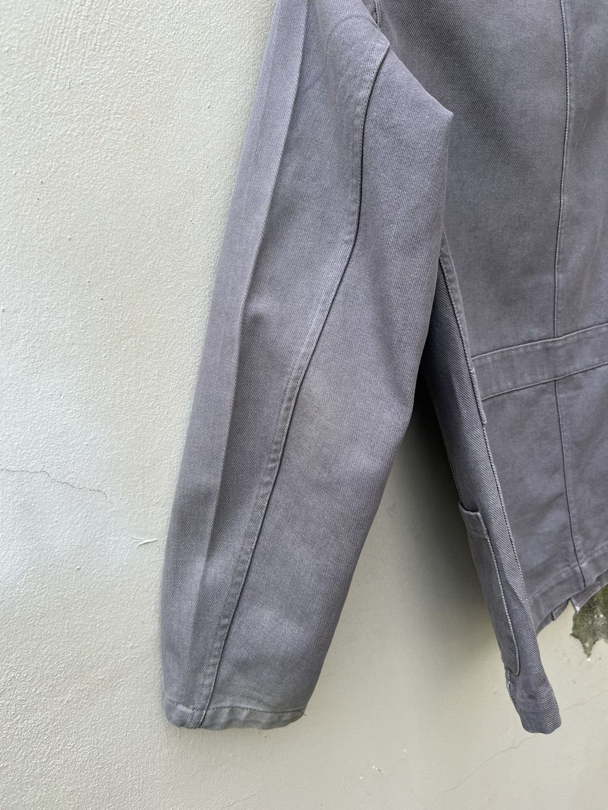 Danton Vintage Danton France Sun Fade Grey Nehru Collar Work Jacket Size US M / EU 48-50 / 2 - 16 Thumbnail
