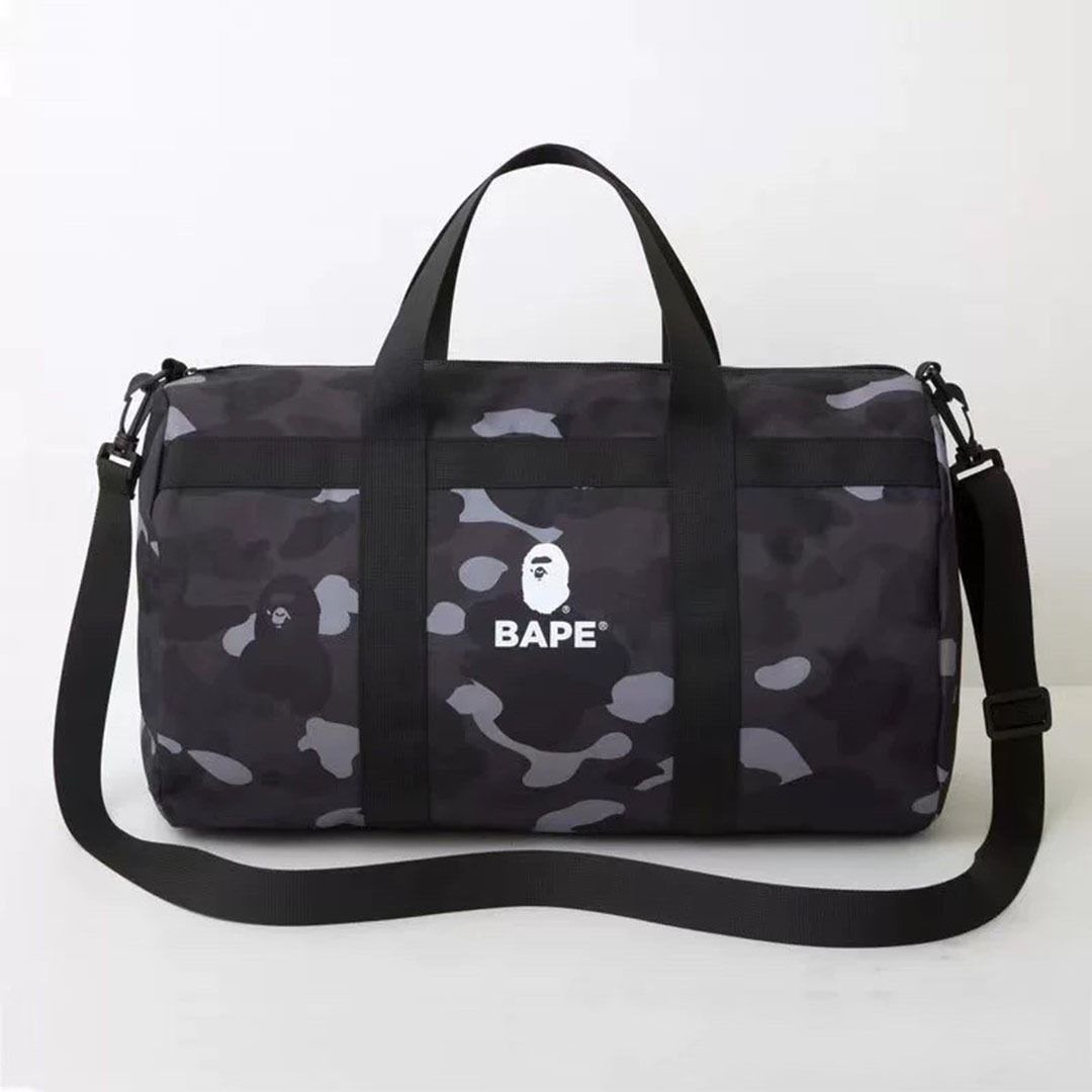 Black Bape Camo Duffle Bag