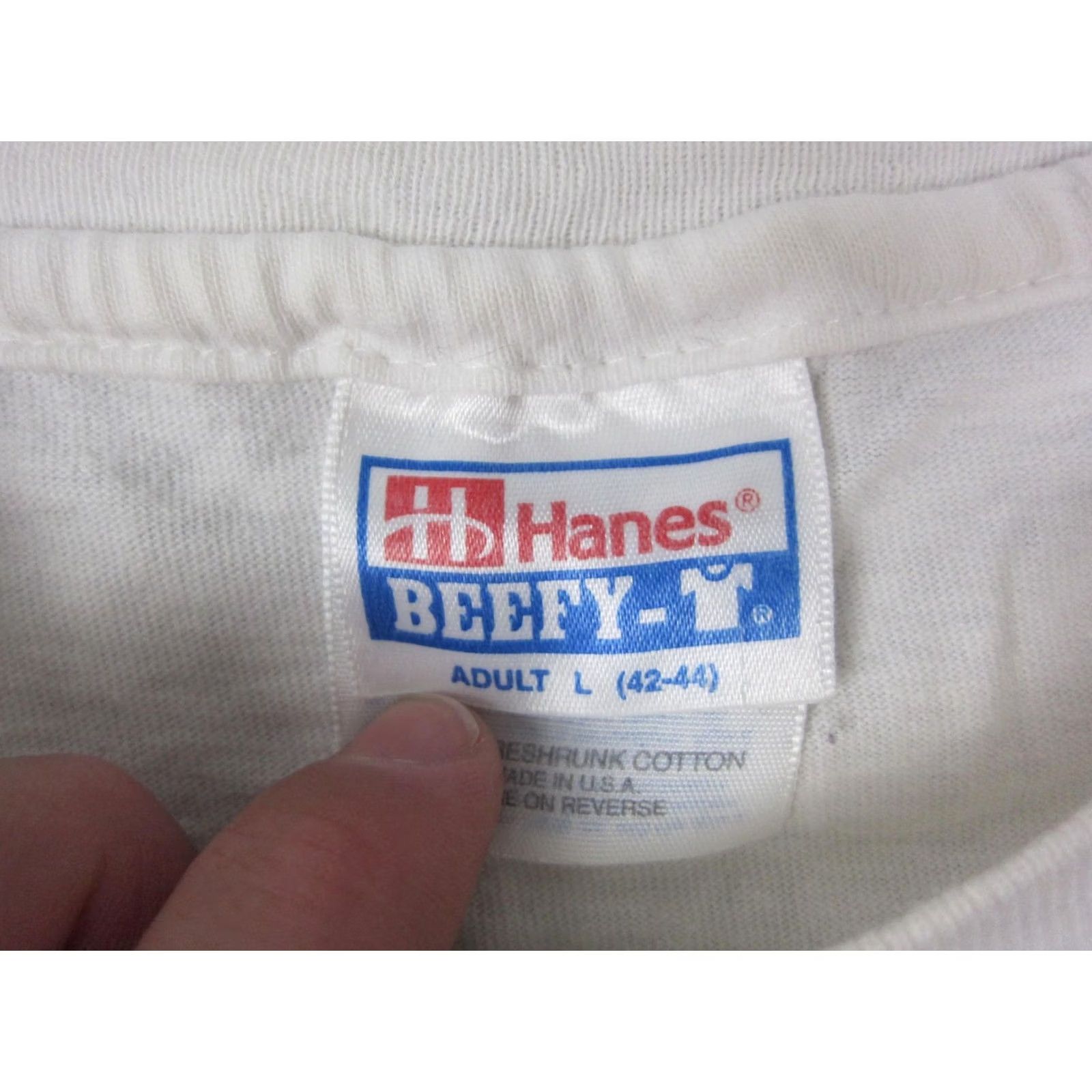 Hanes VINTAGE Hanes River Run Shirt Mens L White University of Iowa Riverfest 90s USA Shirt Size US L / EU 52-54 / 3 - 5 Thumbnail