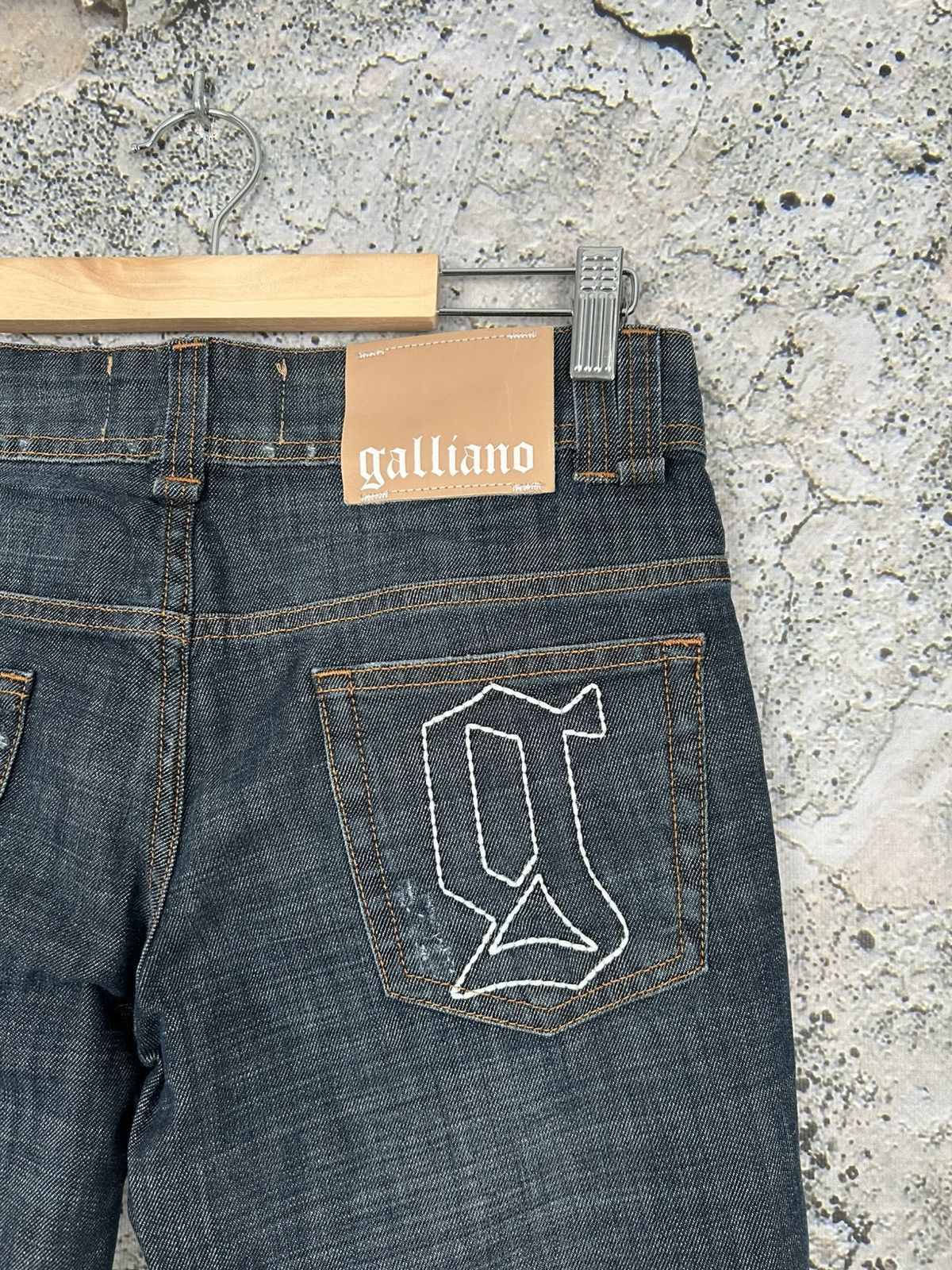 John Galliano Galliano Avant Garde Denim Pants Luxury Alternative Punk Size US 27 - 5 Thumbnail
