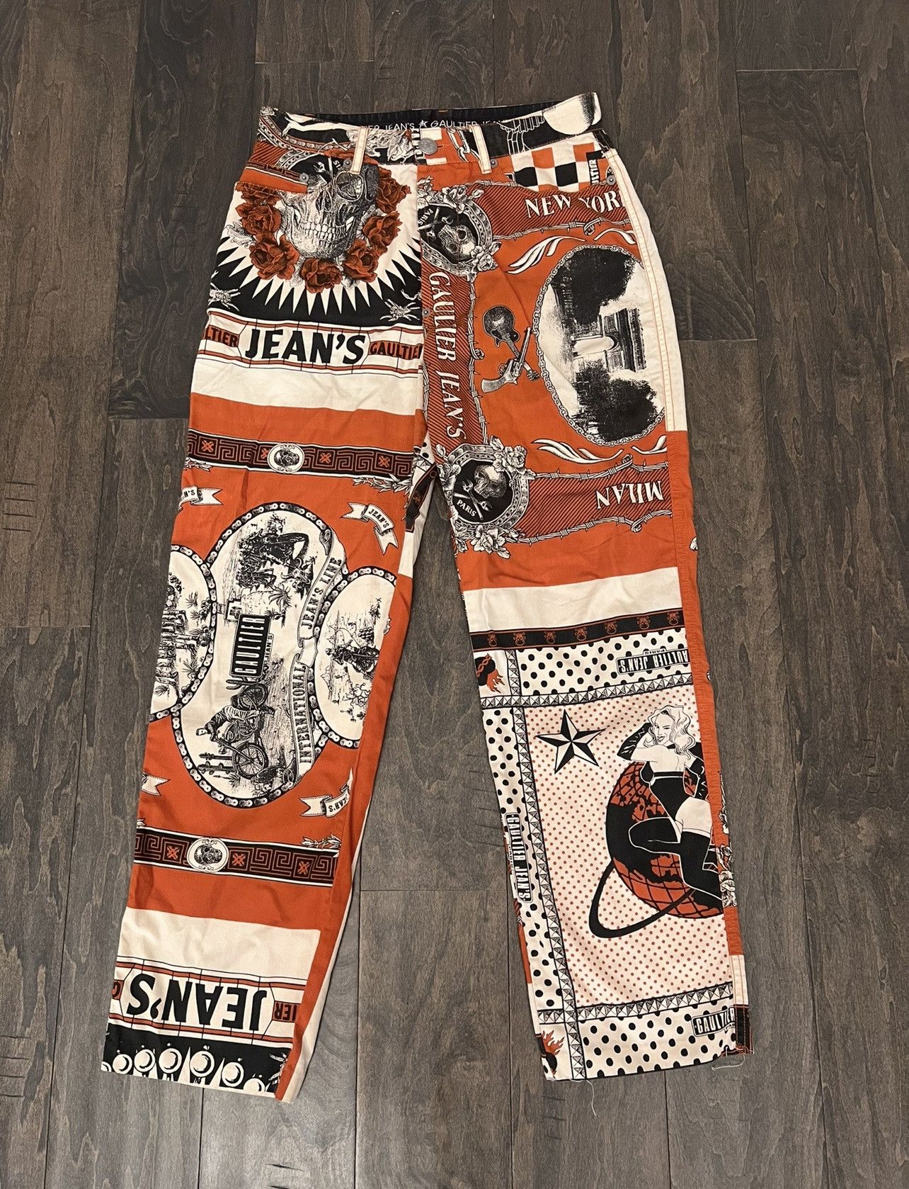 Jean Paul Gaultier Tattoo Capri Pants