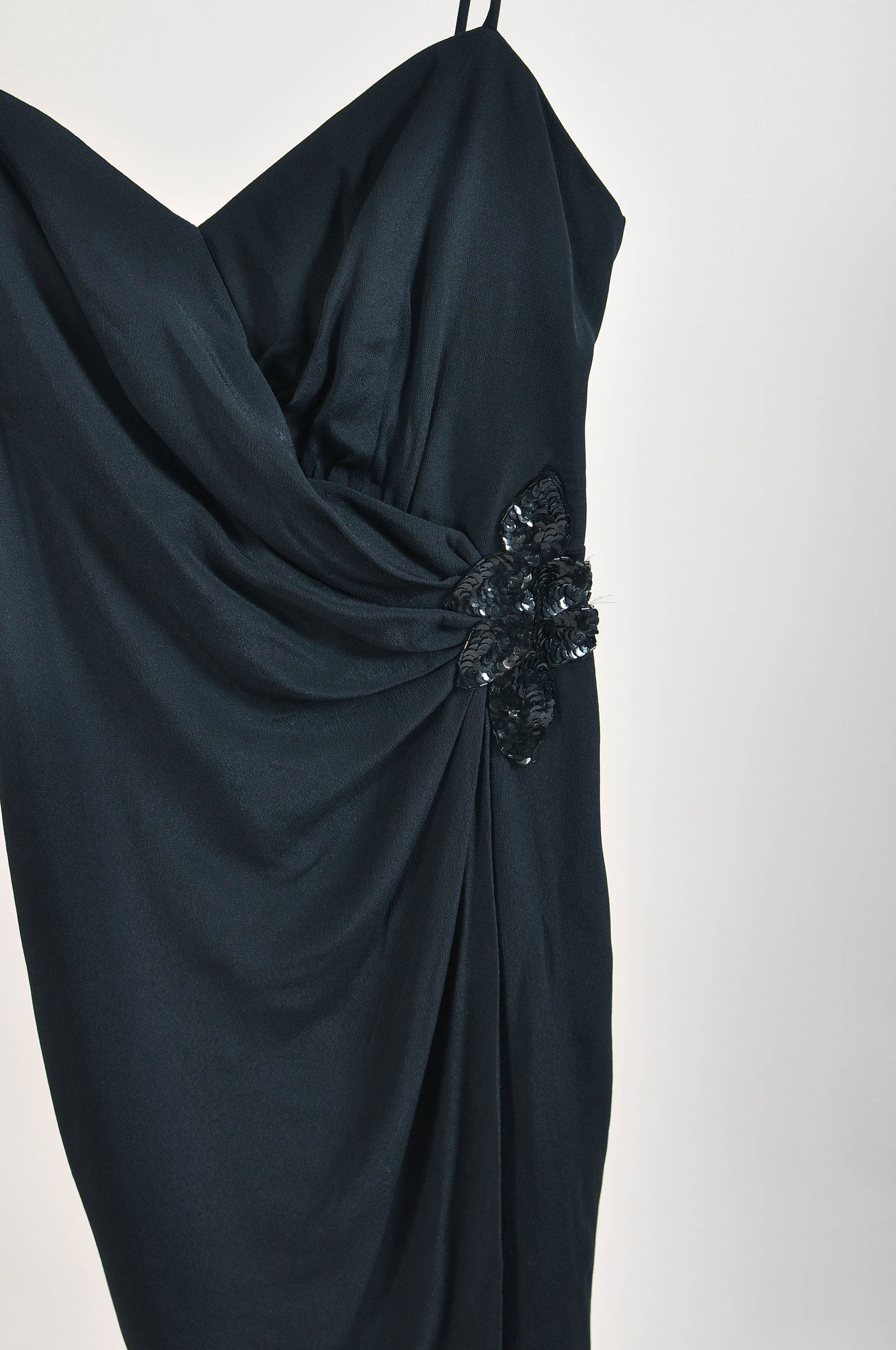Other Vintage 80s black cocktail dress Size M / US 6-8 / IT 42-44 - 2 Thumbnail