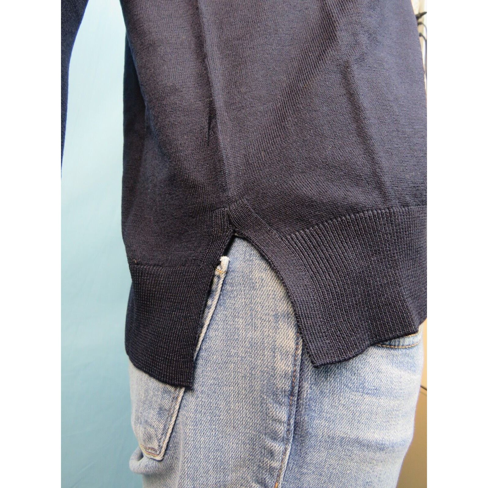 Prada PRADA DNA860 BLUE WOOL BUTTONS LONG SLEEVE CARDIGAN 36 4 $1K Size XS / US 0-2 / IT 36-38 - 4 Thumbnail