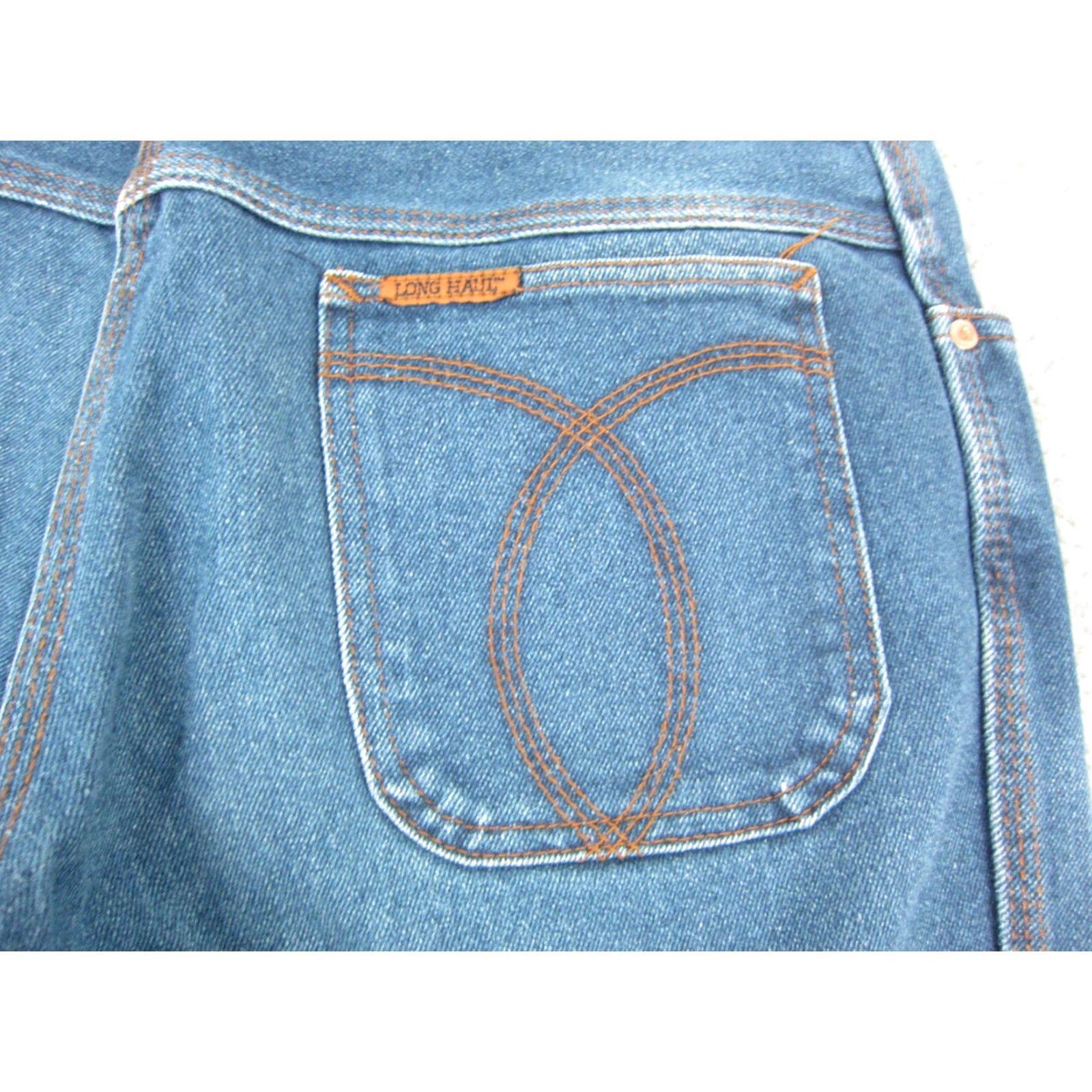 Vintage Vintage Long Haul Jeans Mens 31 x 28 Blue Bootcut Denim Cotton 80s 90s Scoville Made in USA Size US 31 - 3 Thumbnail