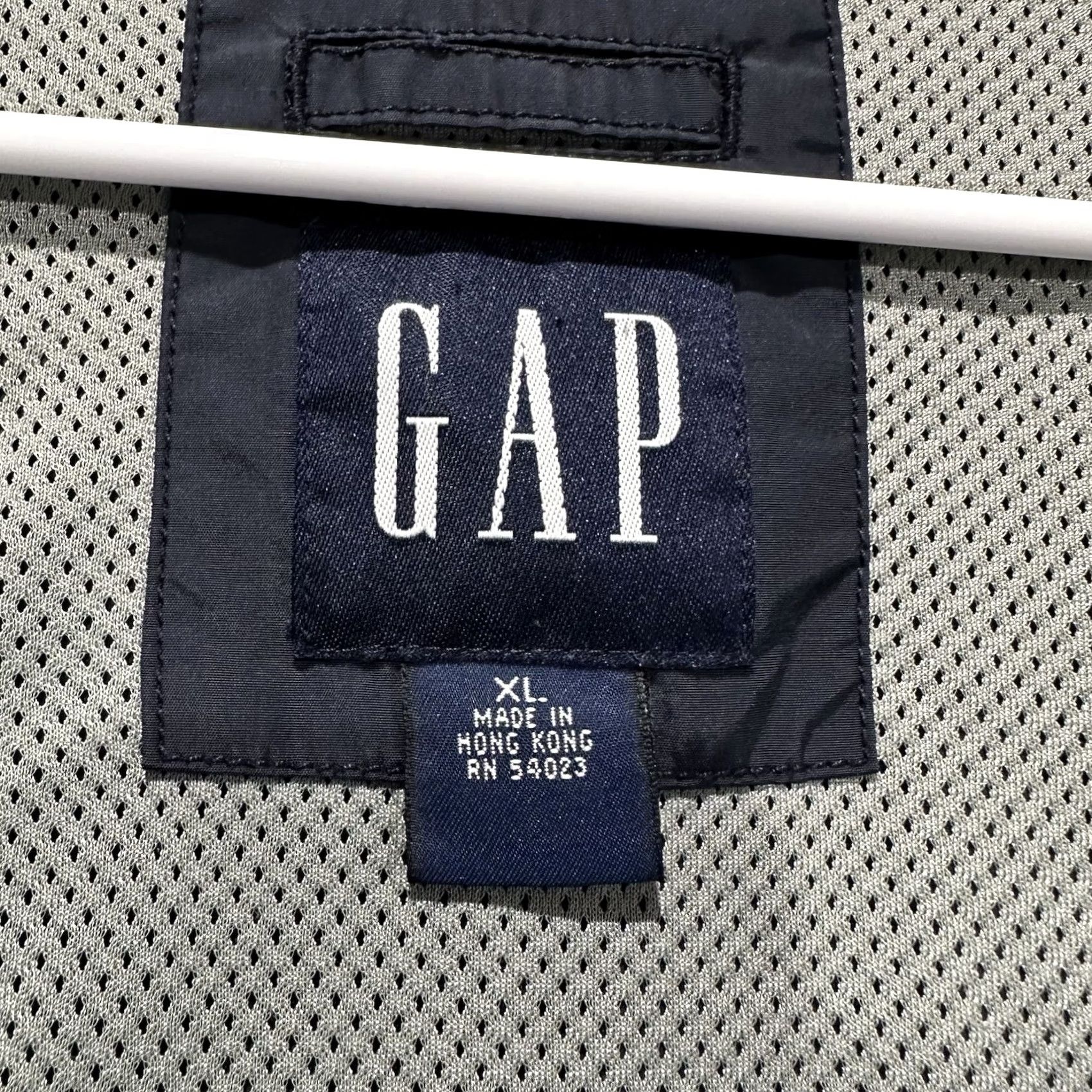 Gap VINTAGE Gap Jacket Mens XL Blue Windbreaker Hooded Full Zip Lined Nylon Softshell 90s GUC Size US XL / EU 56 / 4 - 5 Thumbnail