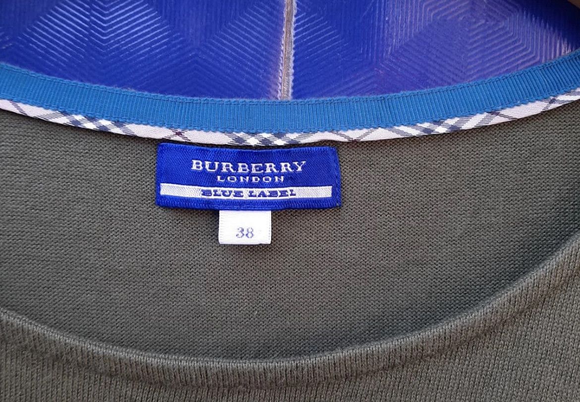 Burberry 2000s Burberry Blue Label Striped Midi Dress y2k Size US S / EU 44-46 / 1 - 4 Thumbnail