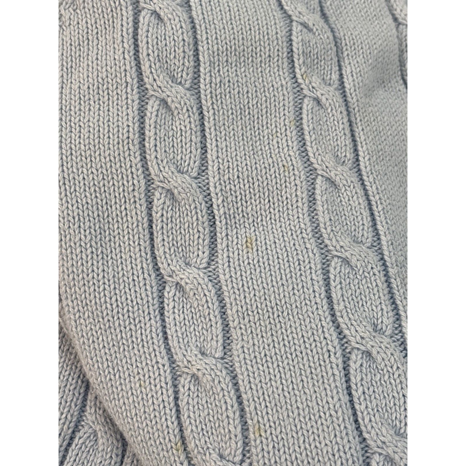 Tommy Hilfiger VINTAGE Tommy Hilfiger Sweater Mens L Cable Knit Crewneck Cotton Blue Pullover Logo Size US L / EU 52-54 / 3 - 5 Thumbnail