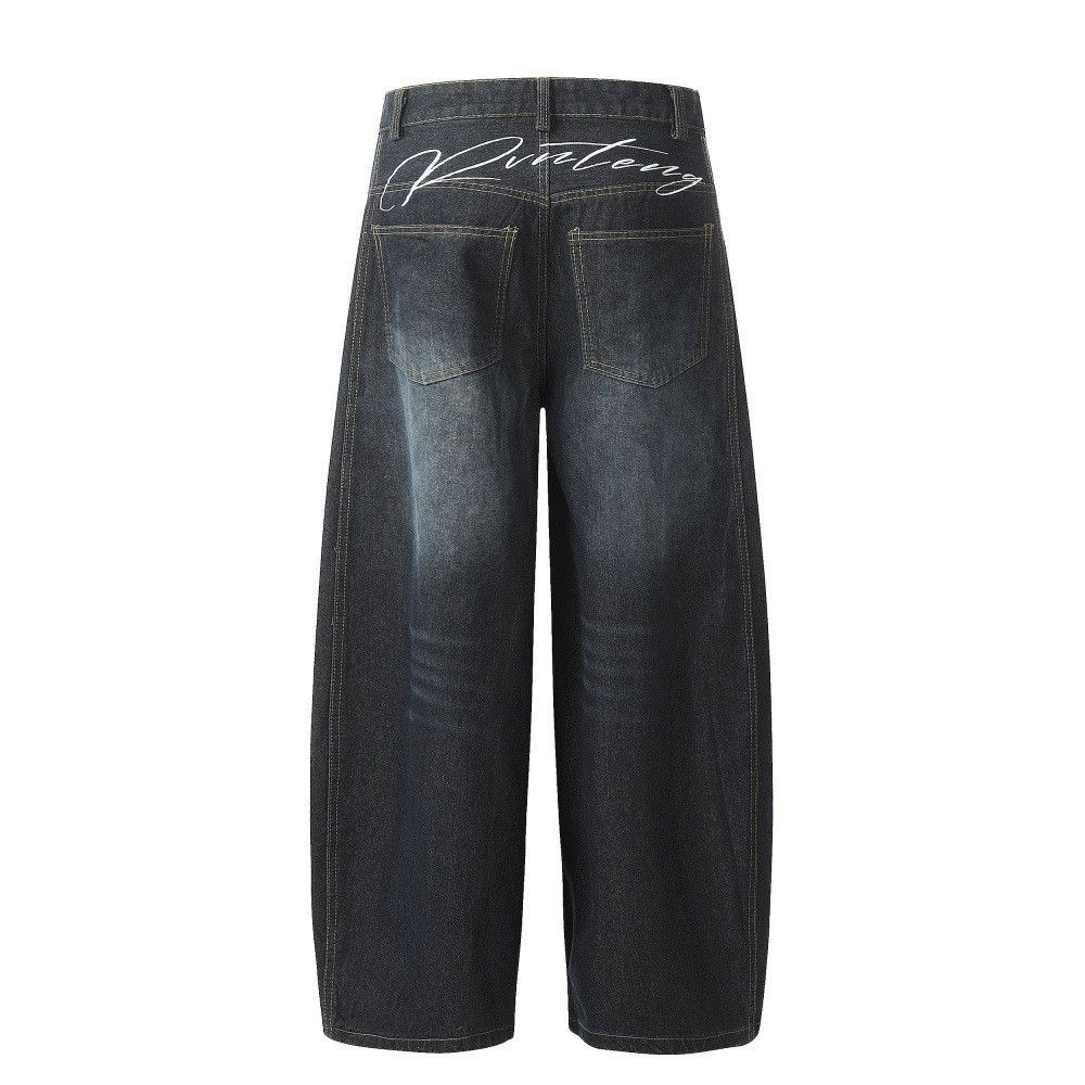 Other Men's punk American retro distressed washed scimitar jeans Size US 32 / EU 48 - 2 Thumbnail