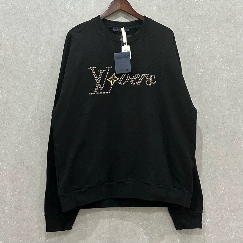 Louis Vuitton Louis Vuitton Black Studded Letter sweatshirt 2505-Nextarro Size US XXL / EU 58 / 5 - 1 Thumbnail