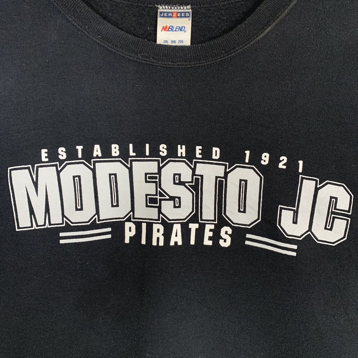 Vintage Modesto Junior College Sport Teams MCJ Pirates Sweatshirt Size US XL / EU 56 / 4 - 3 Thumbnail