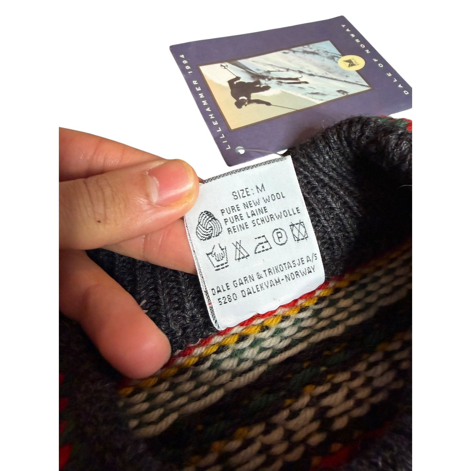 Dale Of Norway × Vintage Vintage Dale of Norway Lillehammer Olympics Wool Sweater Size US M / EU 48-50 / 2 - 6 Thumbnail