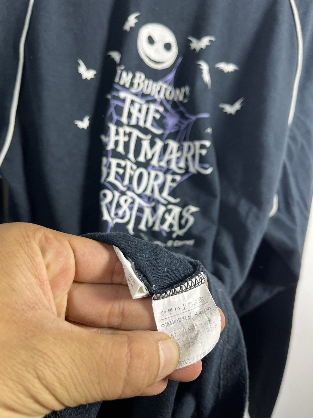 Disney Vintage Nightmare Before Christmas Long Sleeve Size US L / EU 52-54 / 3 - 6 Thumbnail