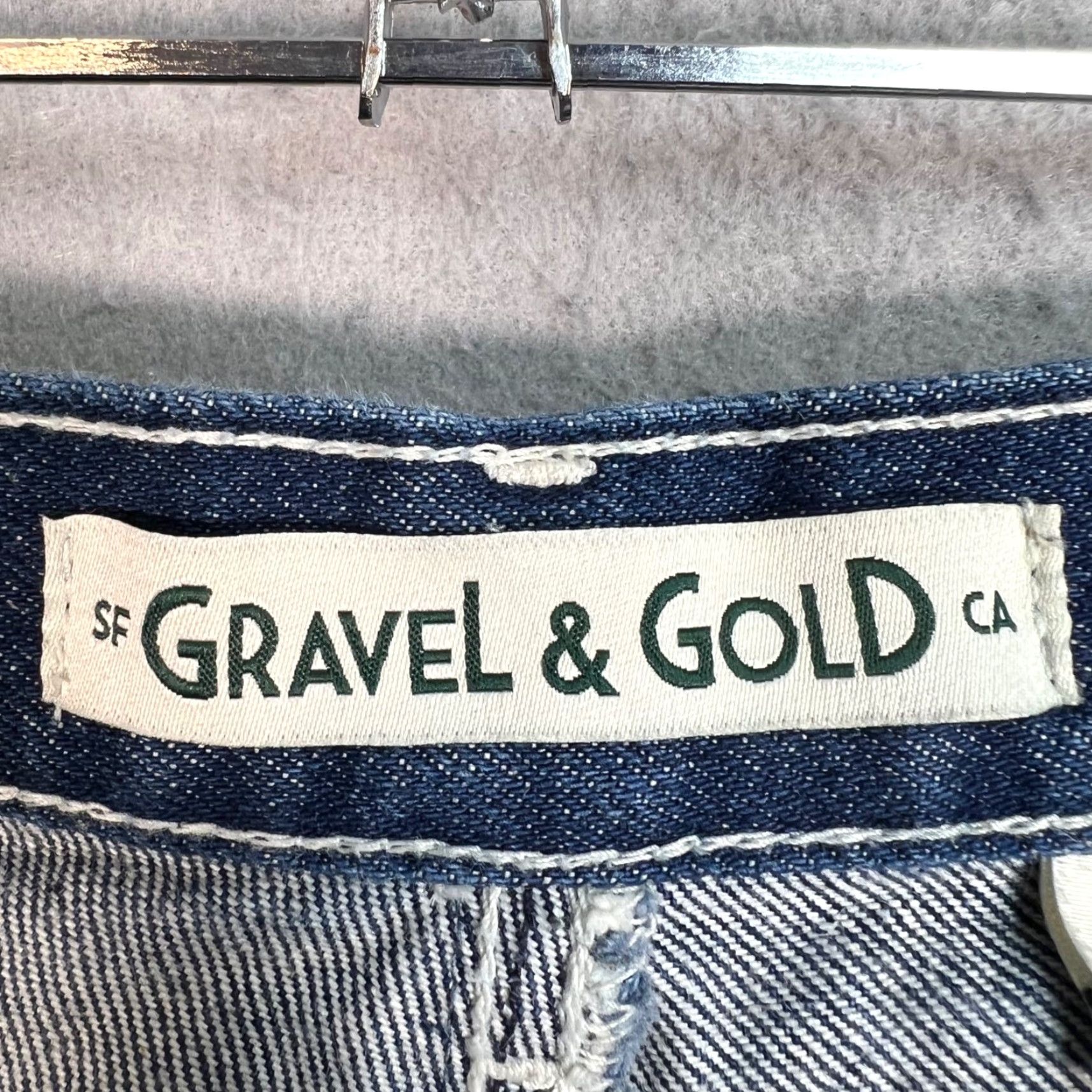 Vintage Gravel & Gold Womens Size 32 High-Waisted Tapered Barrel Leg Denim Jeans Size 24" / US 00 / IT 34 - 3 Thumbnail