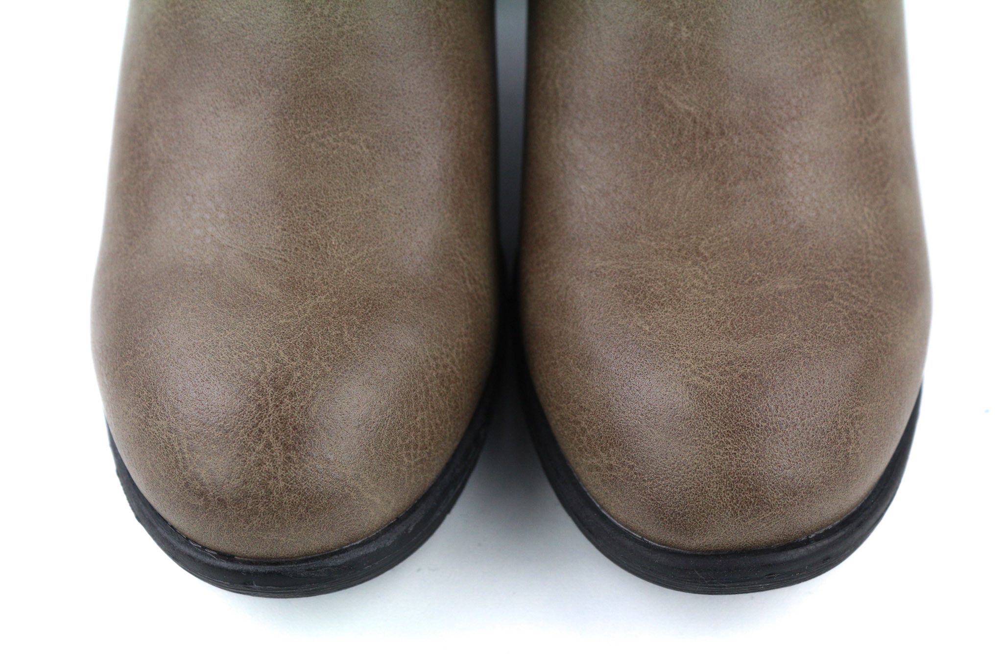 Other EU37 Brown Leather Zipped Heeled Boots Shoes 80814 Size US 6 / IT 36 - 5 Thumbnail