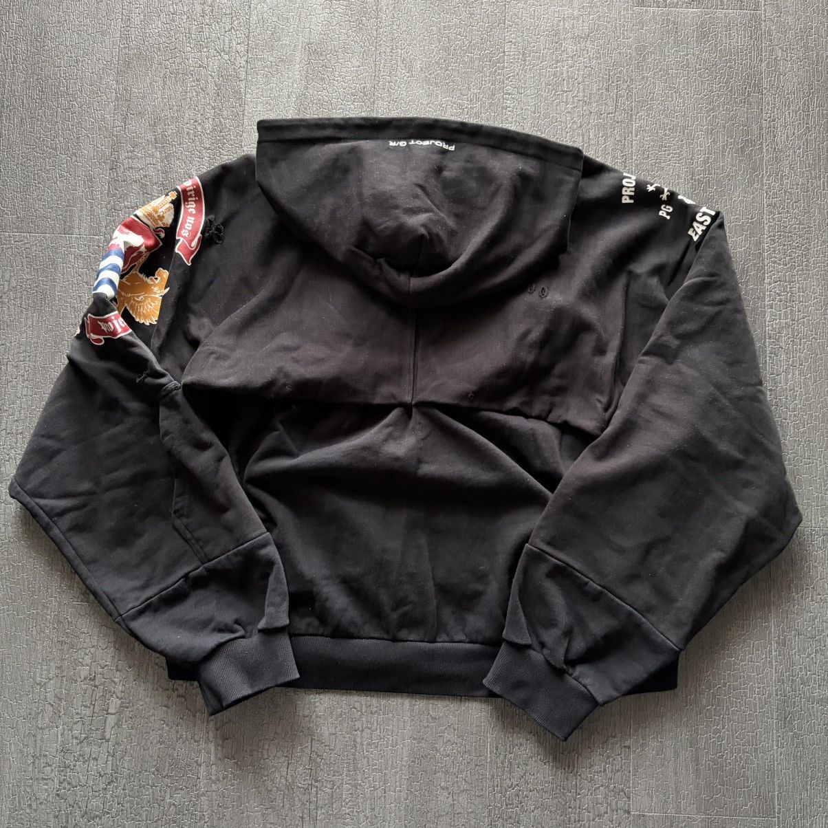 PROJECT G/R PROJECT GR RECONSTRUCTED FOLDED ZIP HOODIE LONDON stk Size US M / EU 48-50 / 2 - 6 Thumbnail