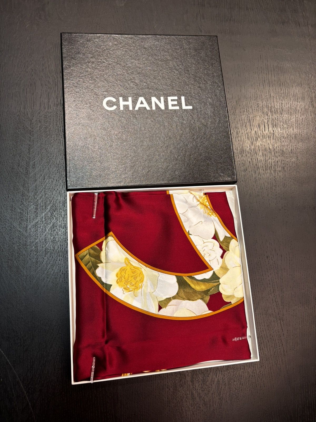 Chanel × Vintage Chanel Silk Scarves Vintage 100% Silk Made in Italy Size ONE SIZE - 3 Thumbnail